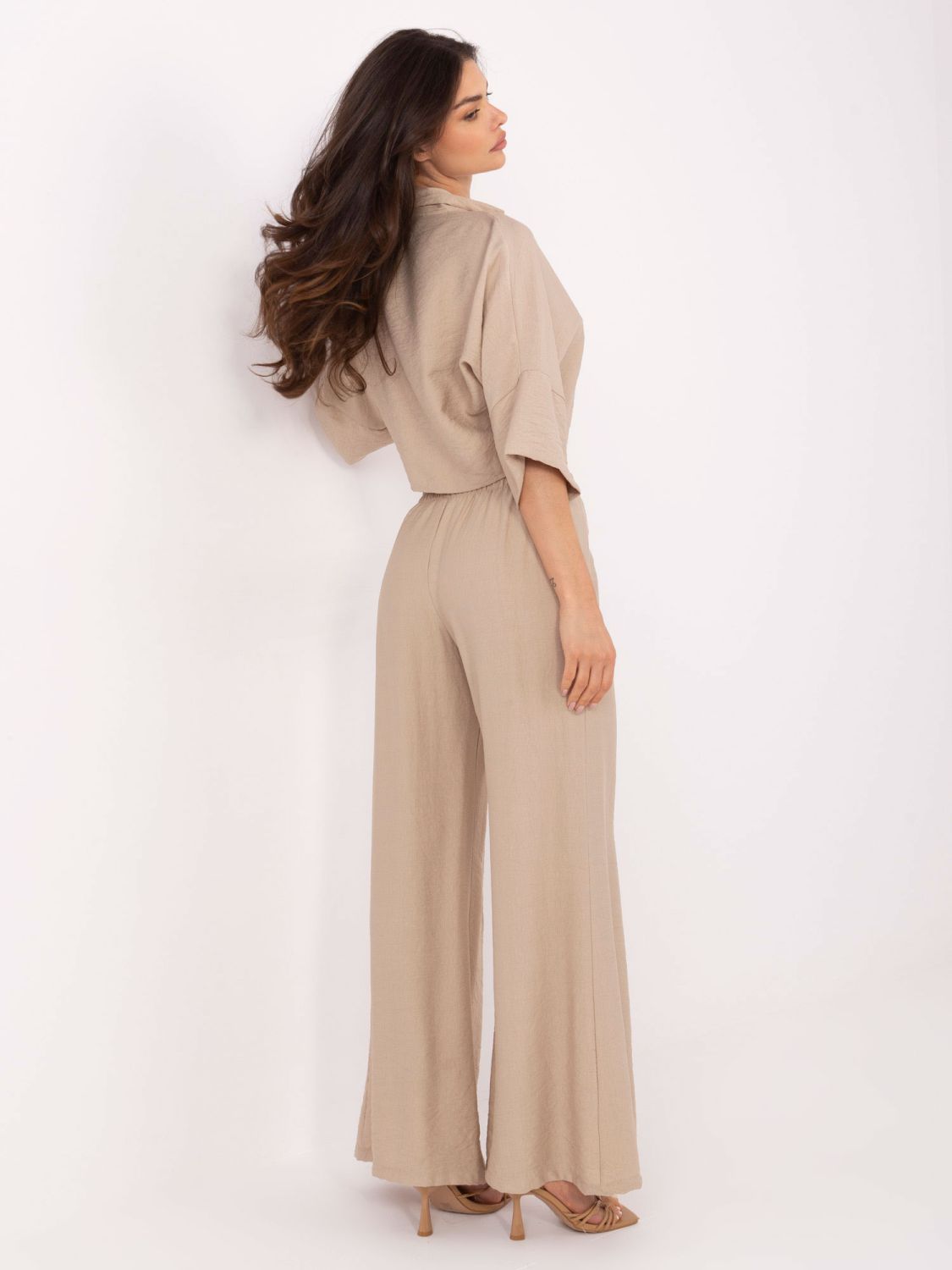 Beige 3/4 Sleeve Set