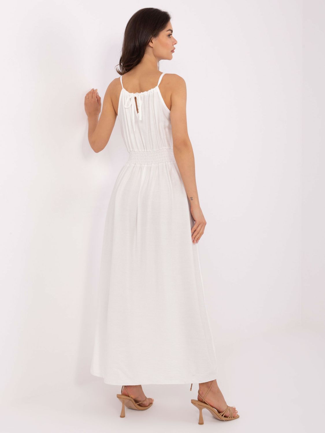White Maxi Dress with Ties