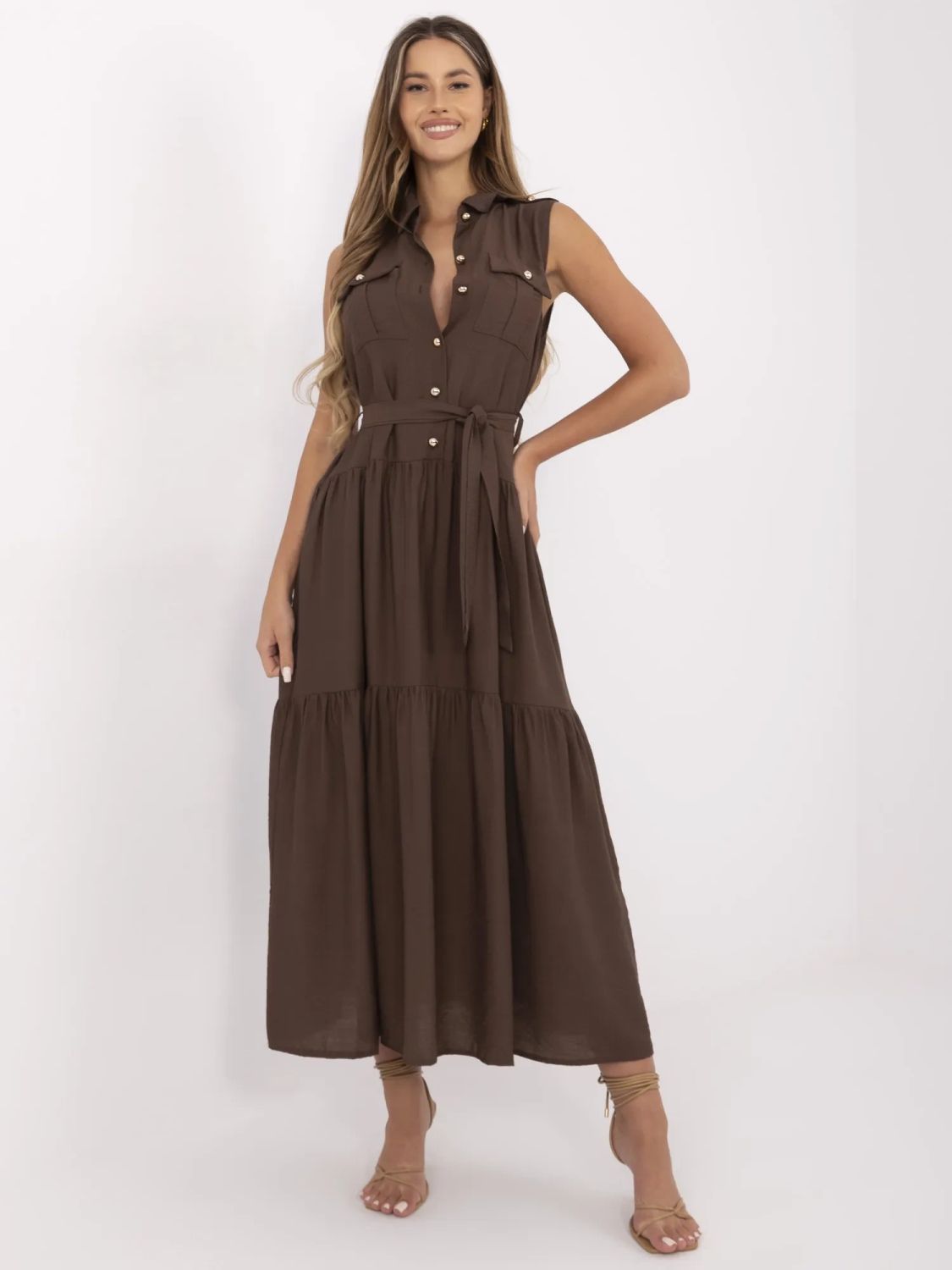 Elegant Maxi Dress with Ruffles
