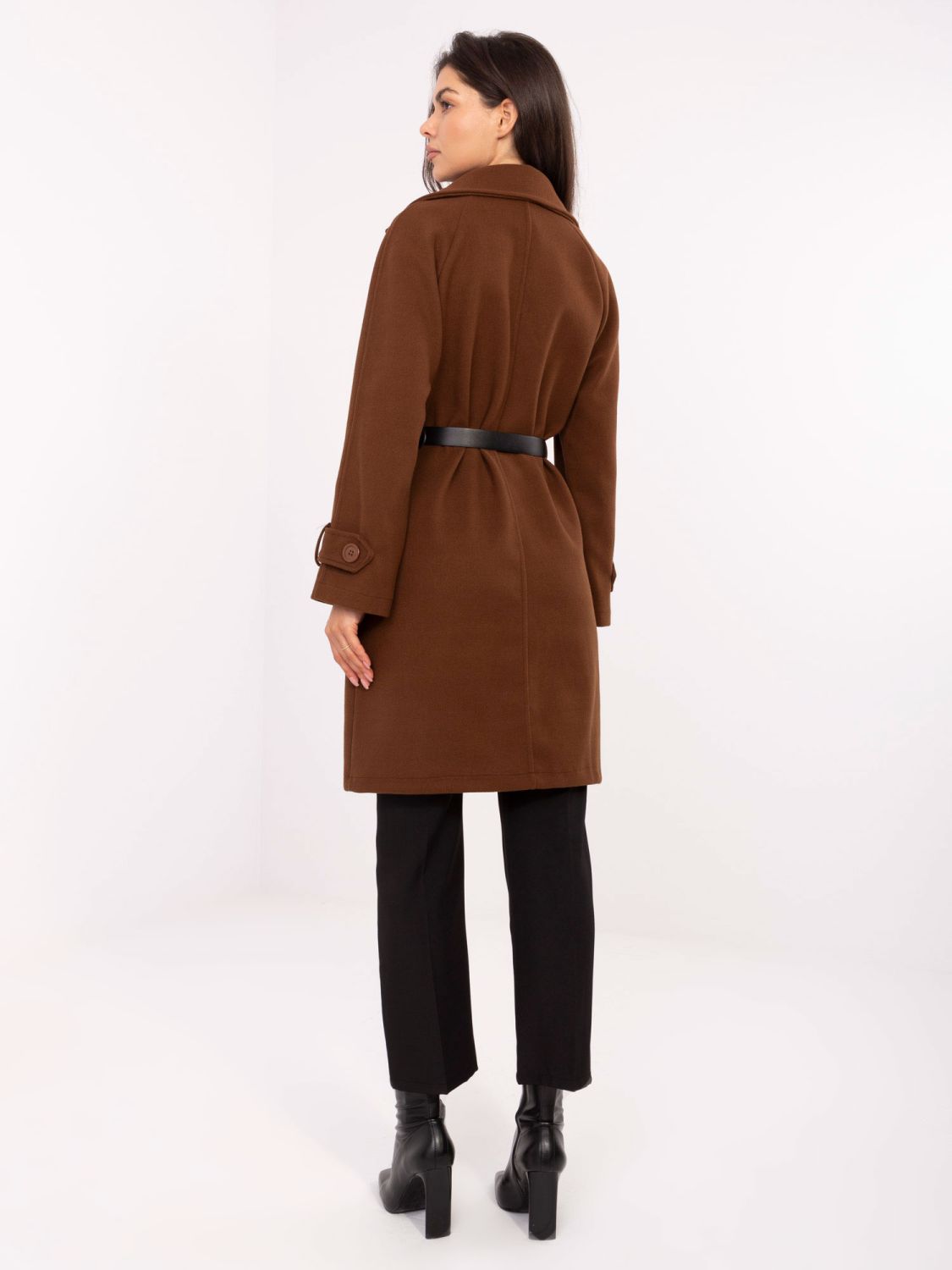 Elegant Transitional Coat in Brown
