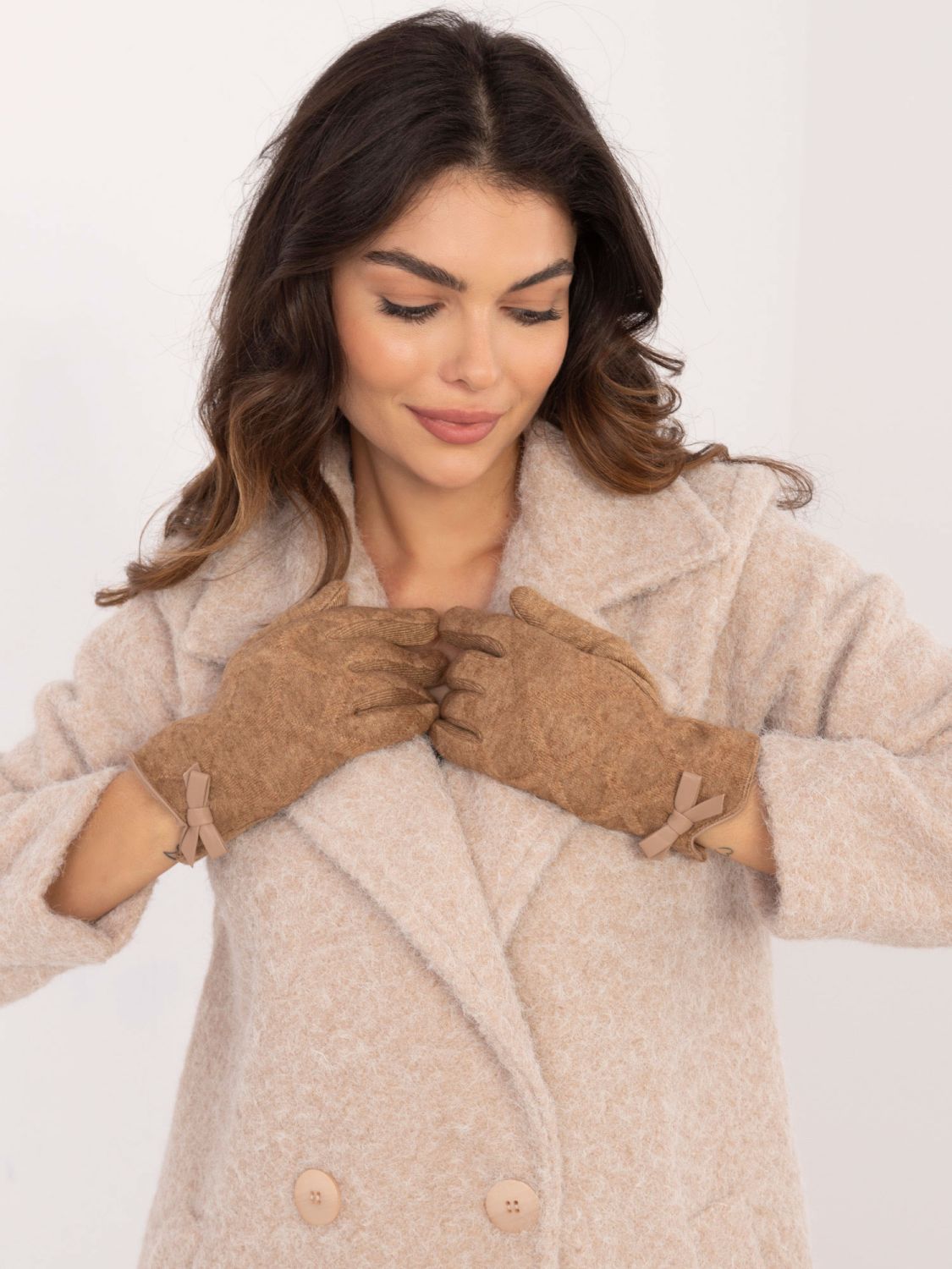 Brown Gloves with Warm Lining