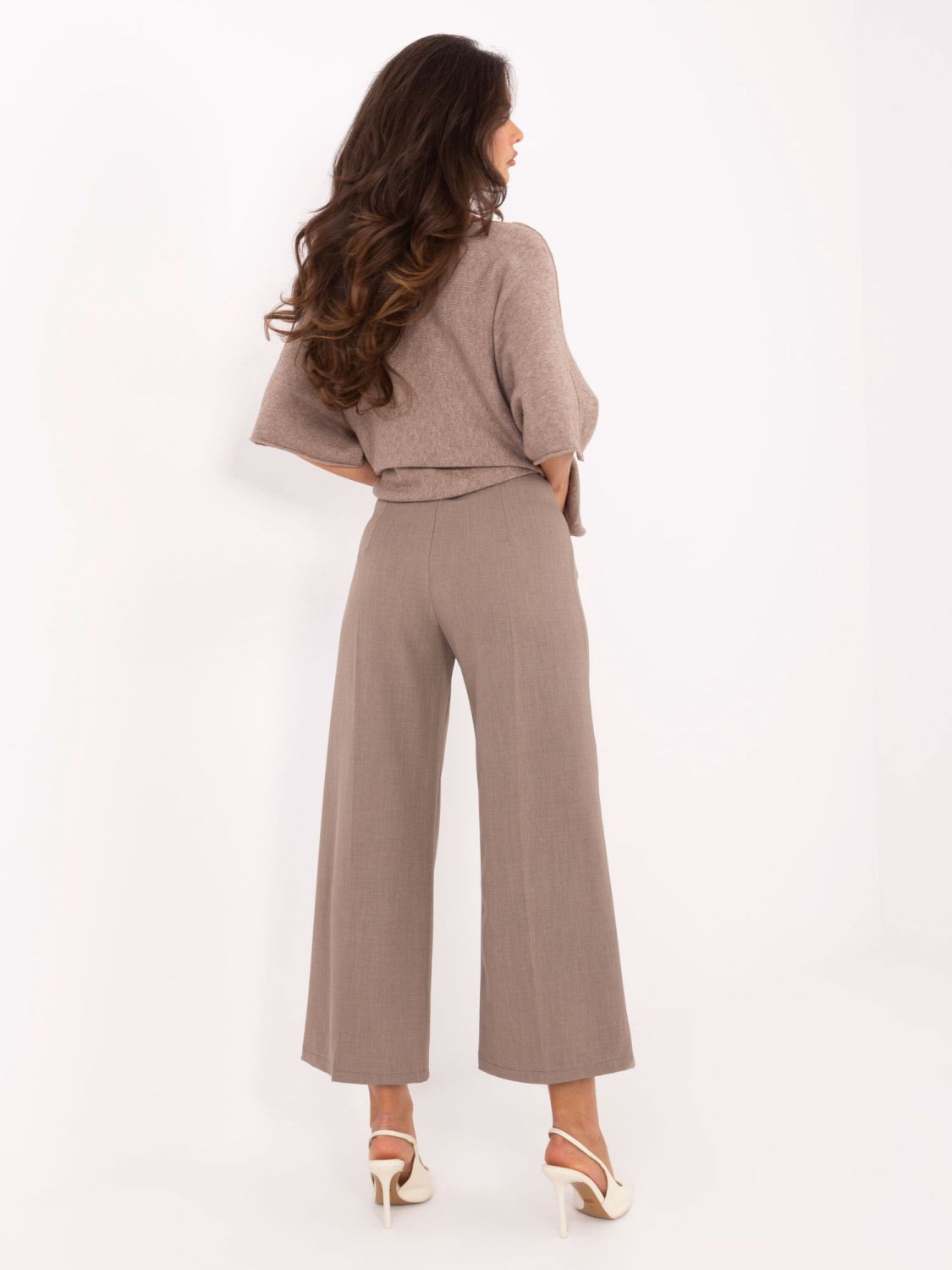 Elegant Beige High-Waisted Pants