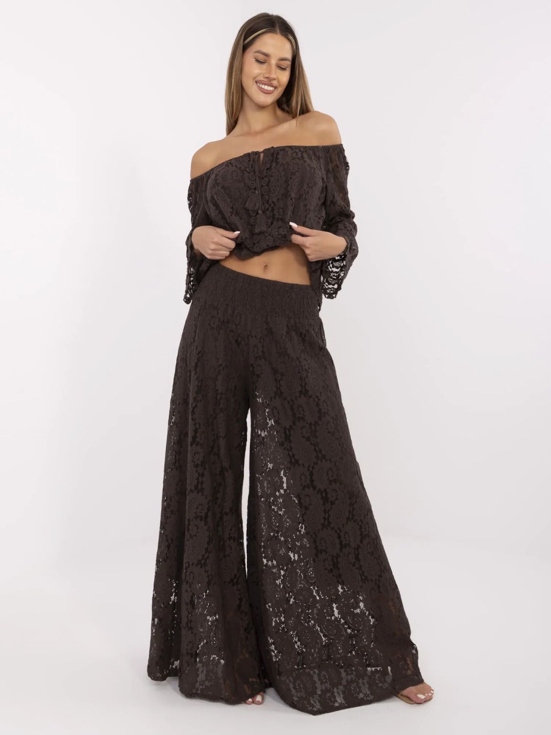 Elegant Boho Pants with Lace