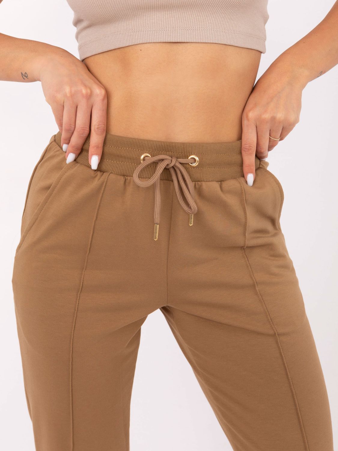 Stylish Jogging Pants in Camel Color