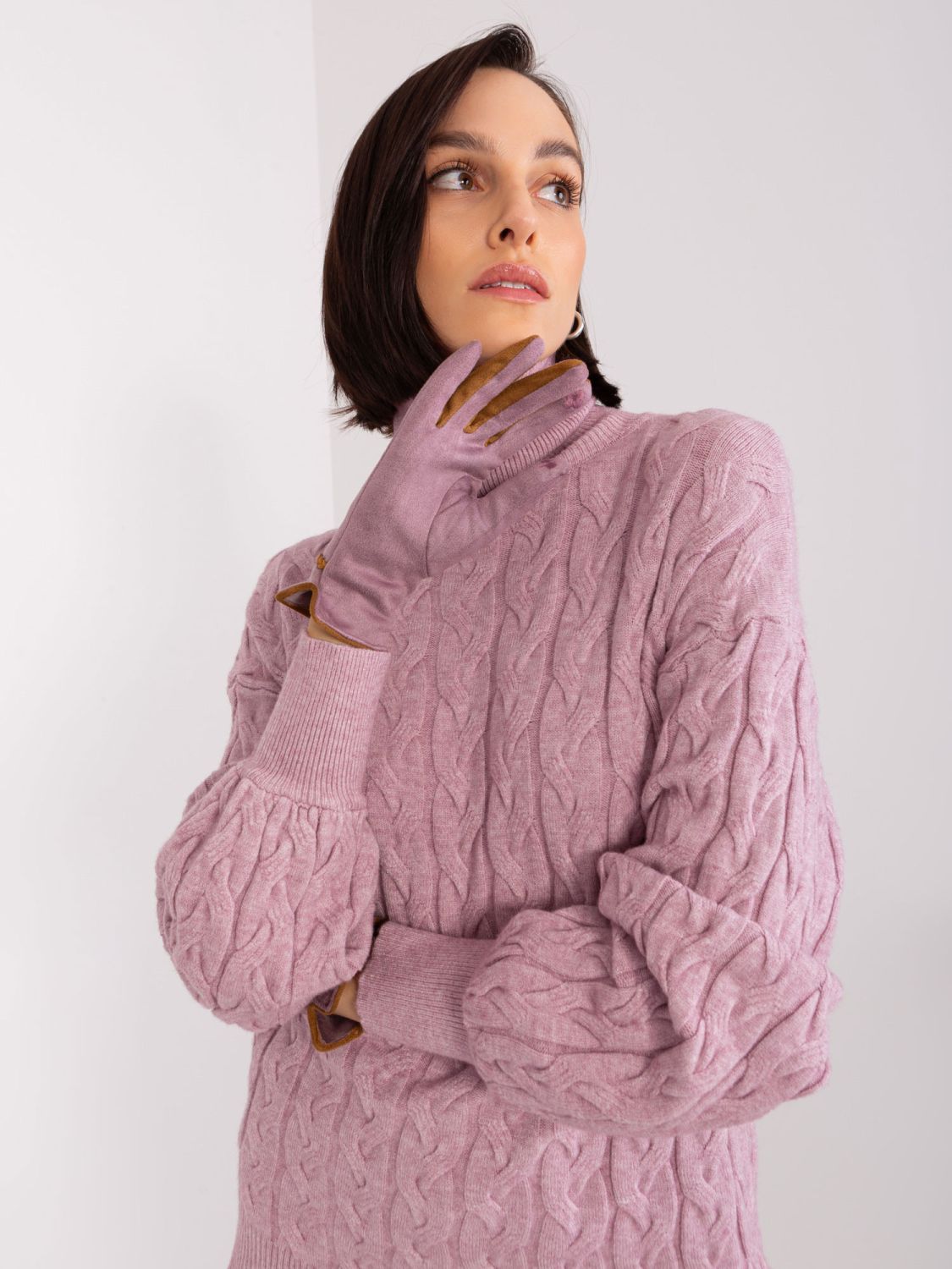 Dark Purple Touchscreen Gloves