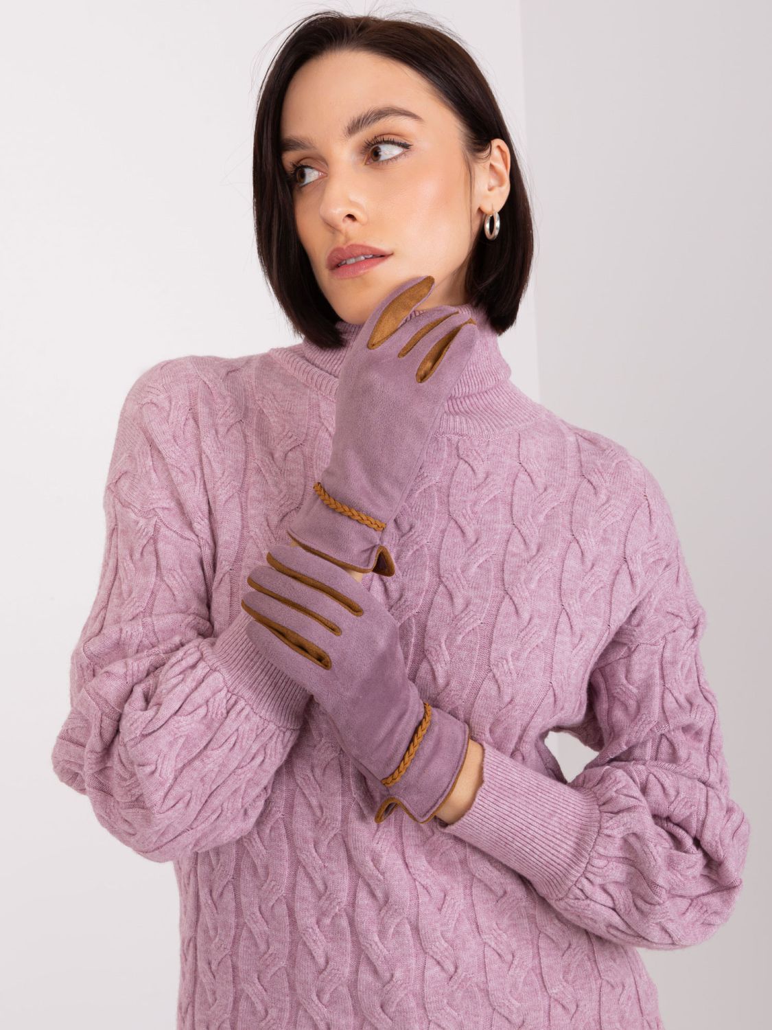 Dark Purple Touchscreen Gloves