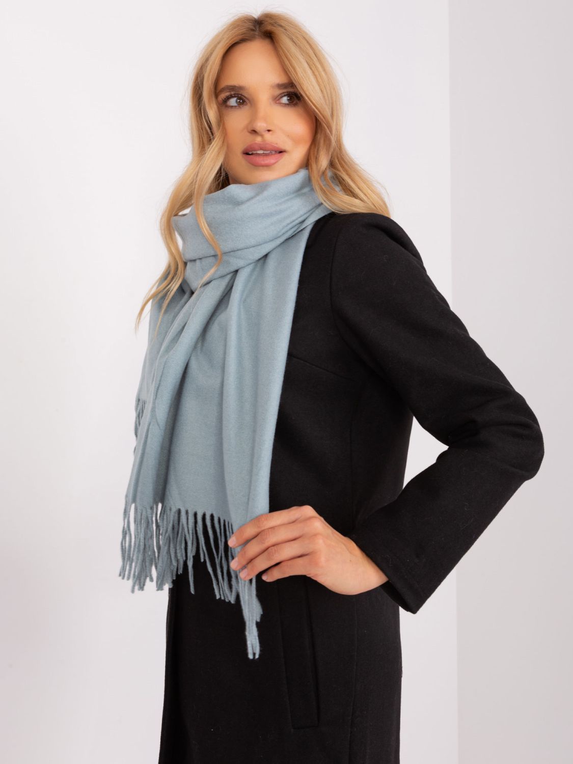 Smooth Women's Scarf in Dark Green