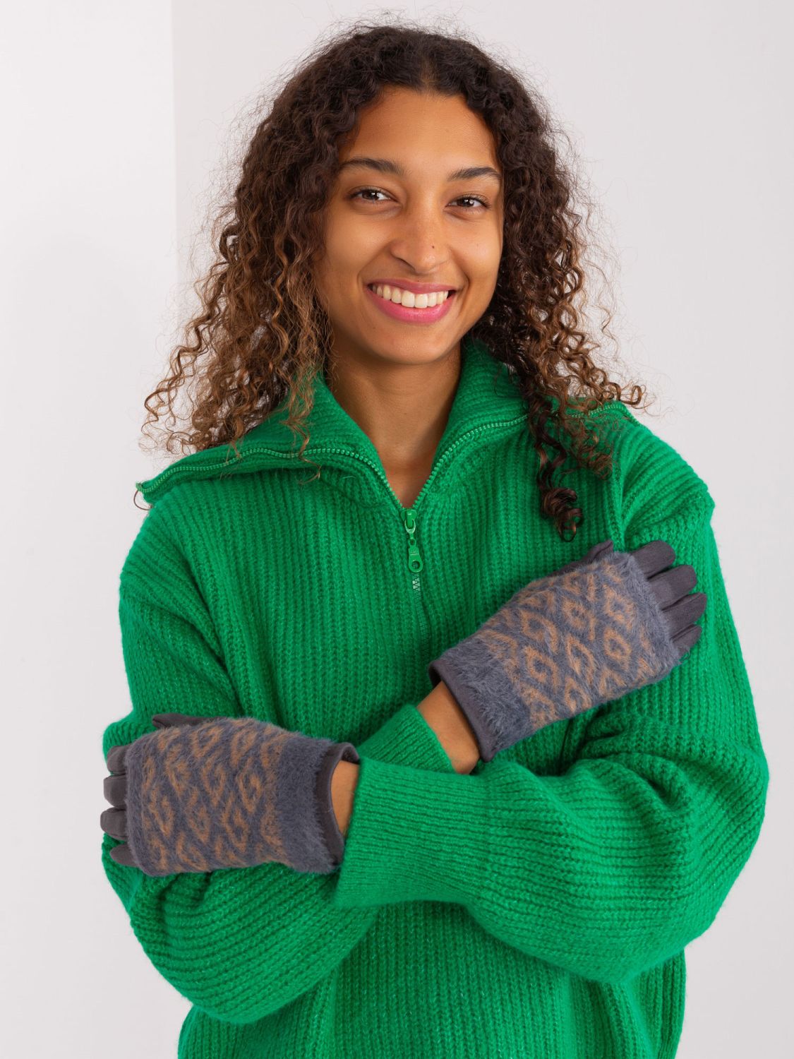 Stylish Dark Gray Gloves