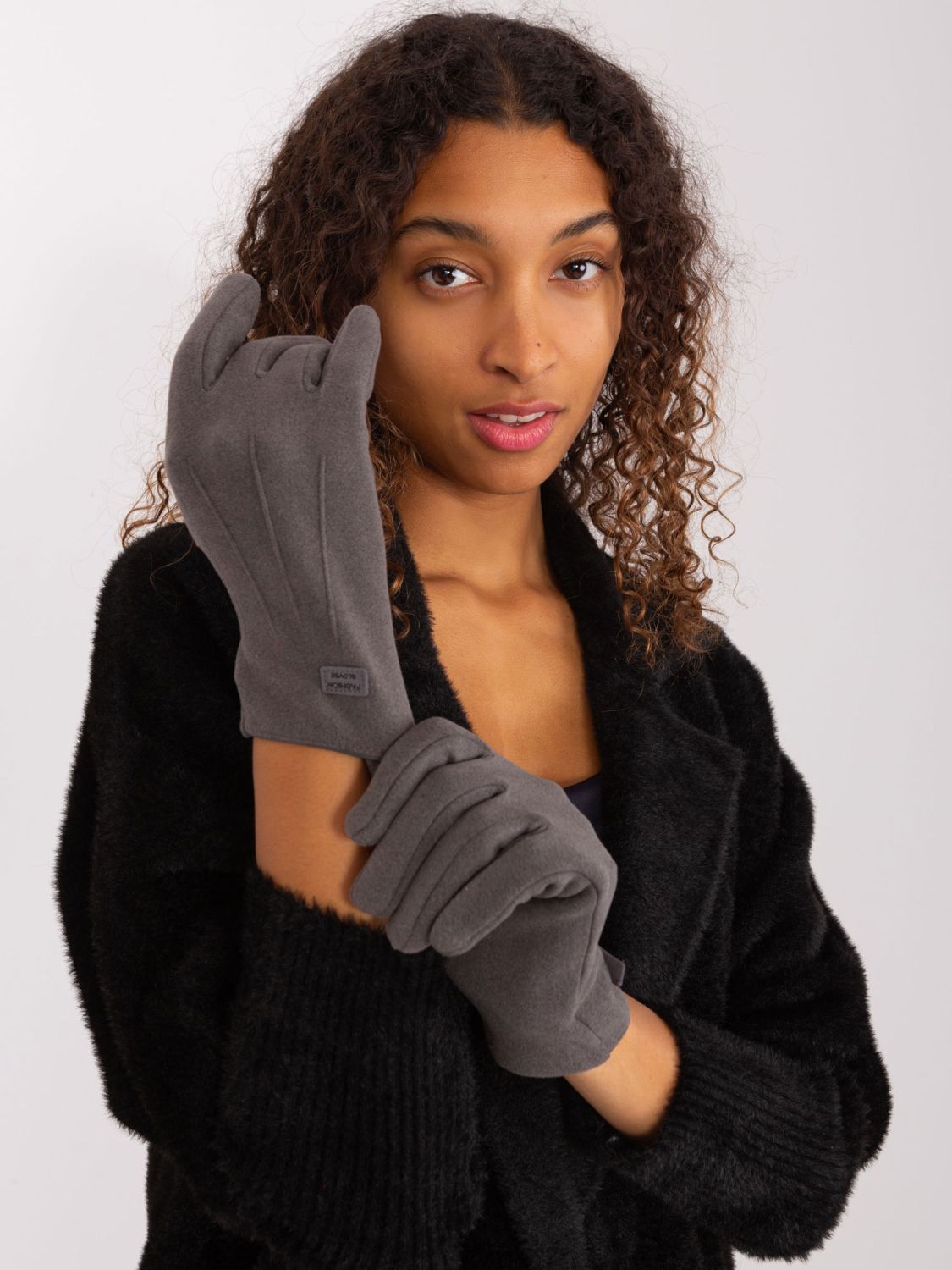 Stylish Gloves in Dark Gray