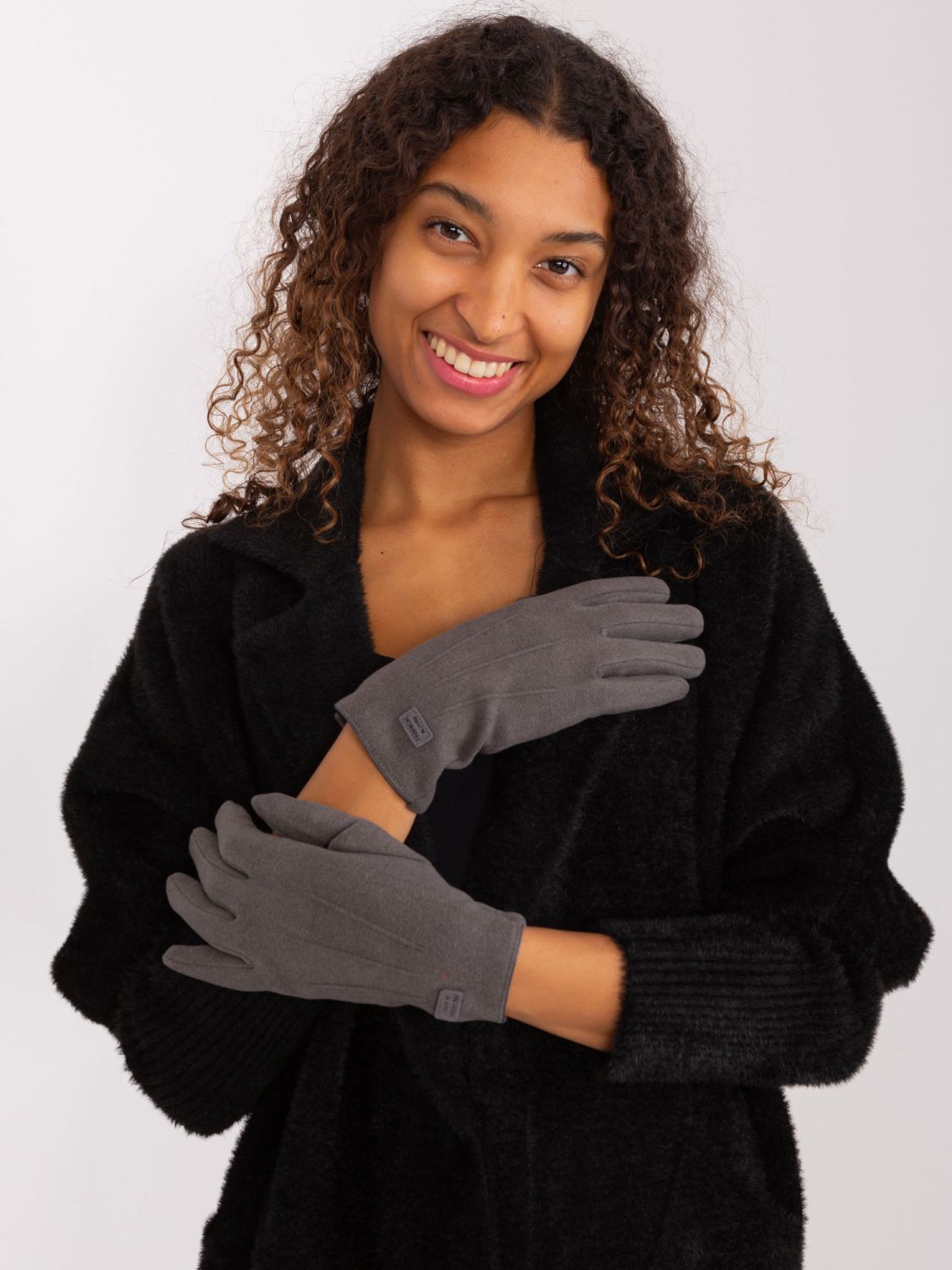 Stylish Gloves in Dark Gray