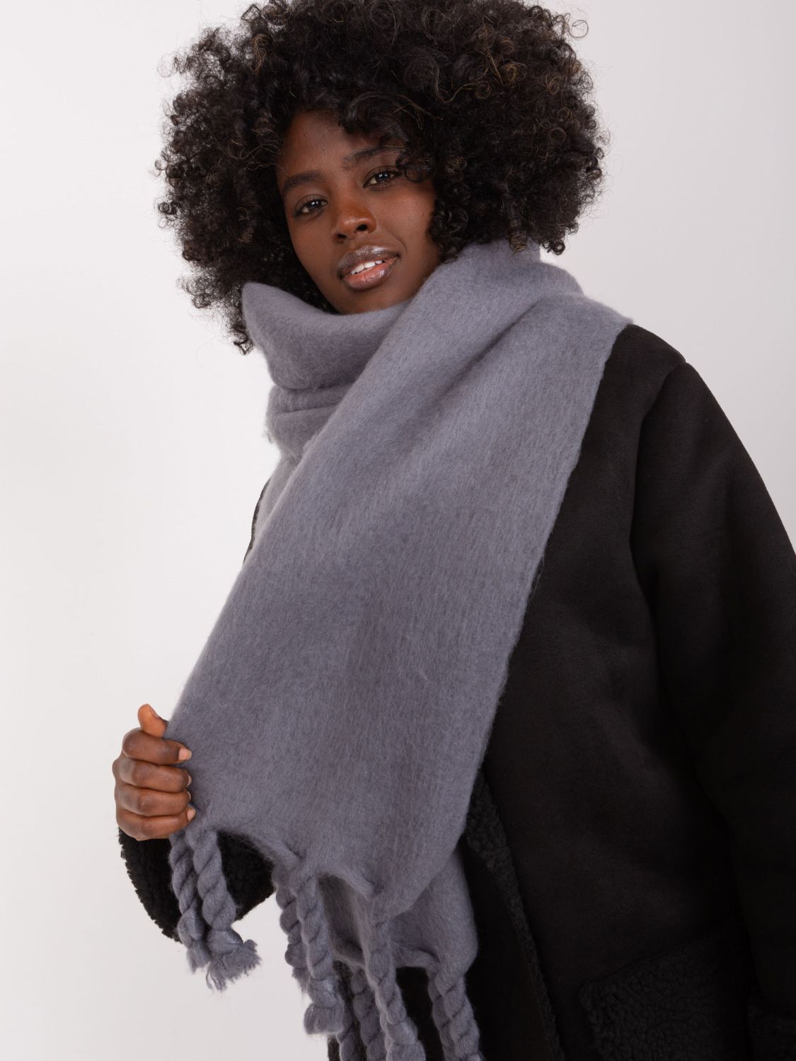 Elegant Scarf in Dark Gray