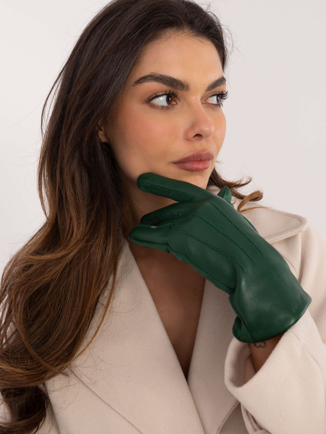 Women's Dark Green Insulated Gloves