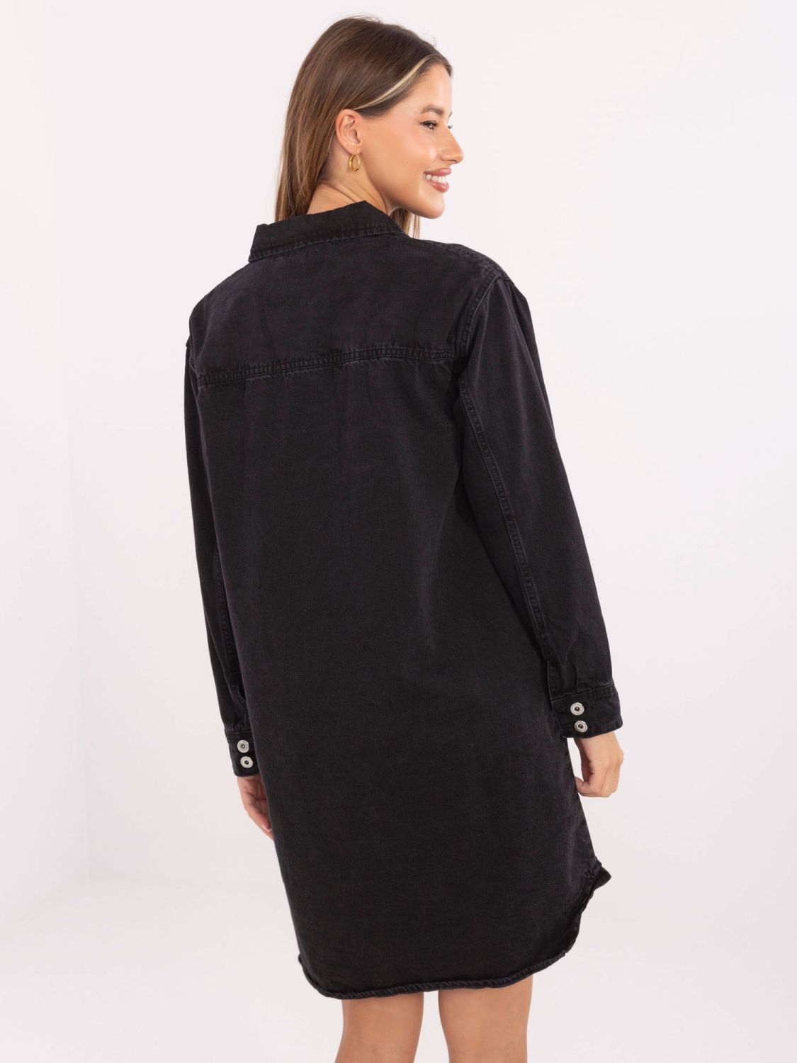 Simple Black Dress with Long Sleeves
