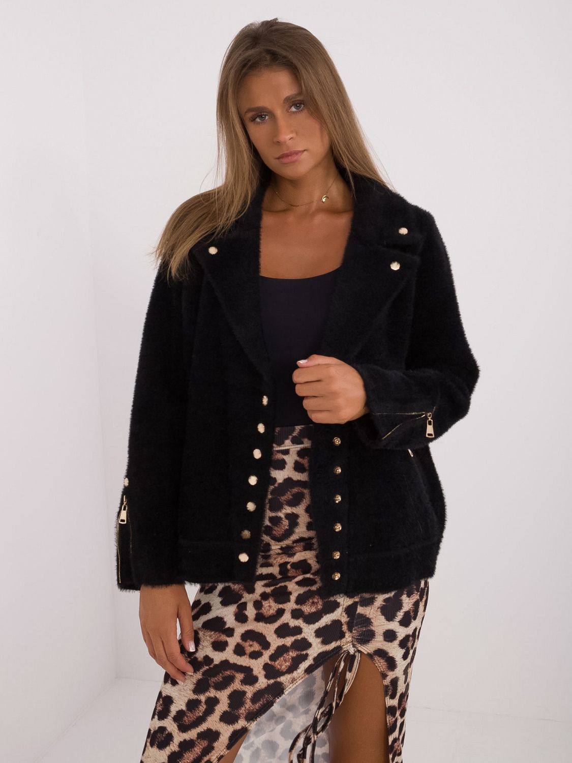 Elegant Black Transitional Jacket