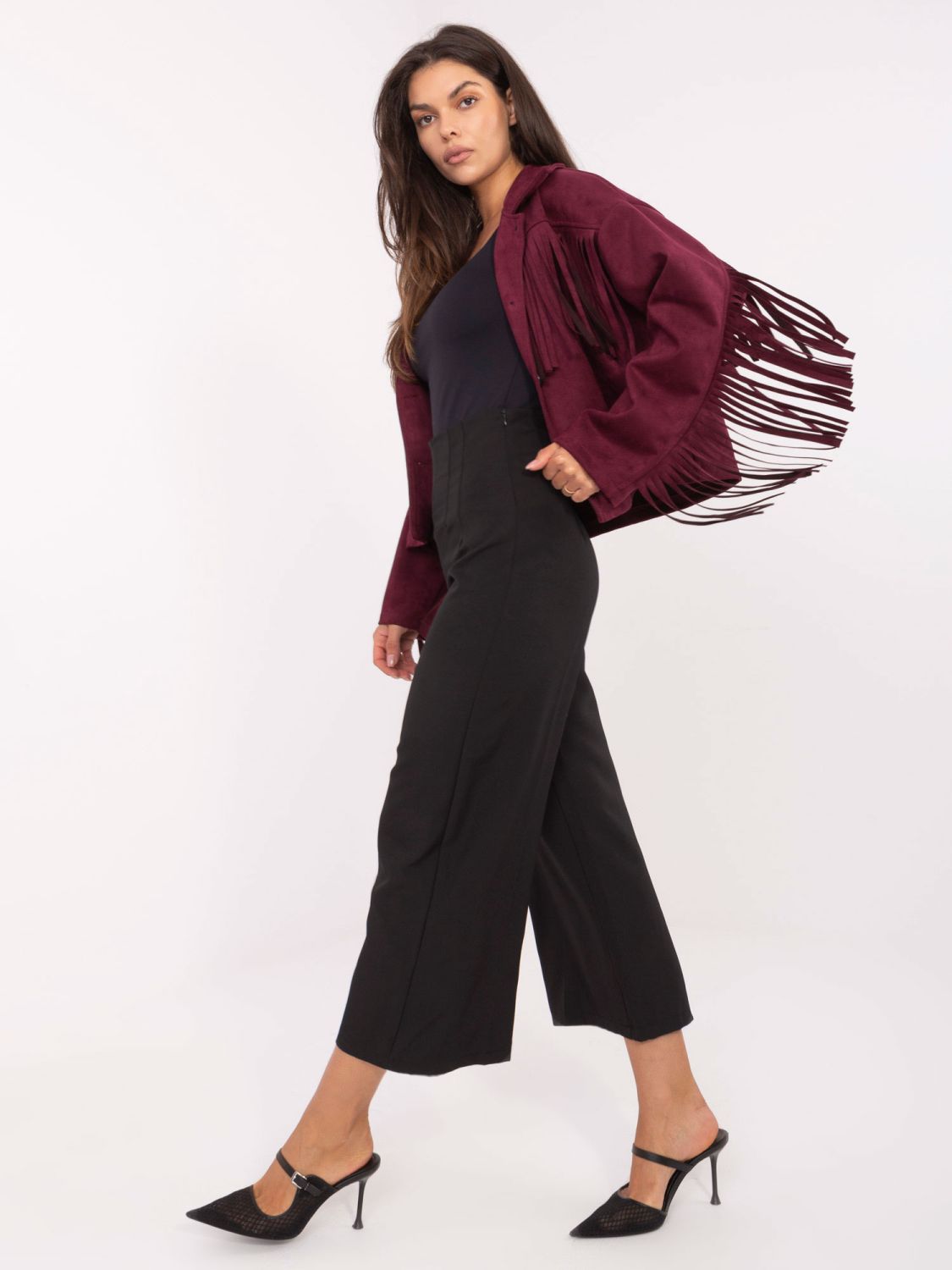 Elegant Black High-Waisted Pants