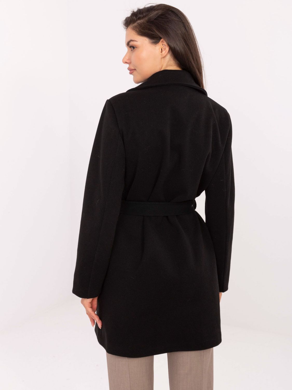 Elegant Transitional Coat in Black