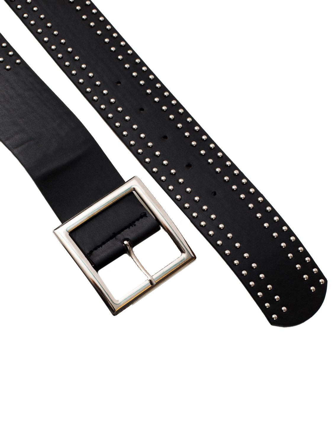 Elegant Black Belt Made of Eco-Leather