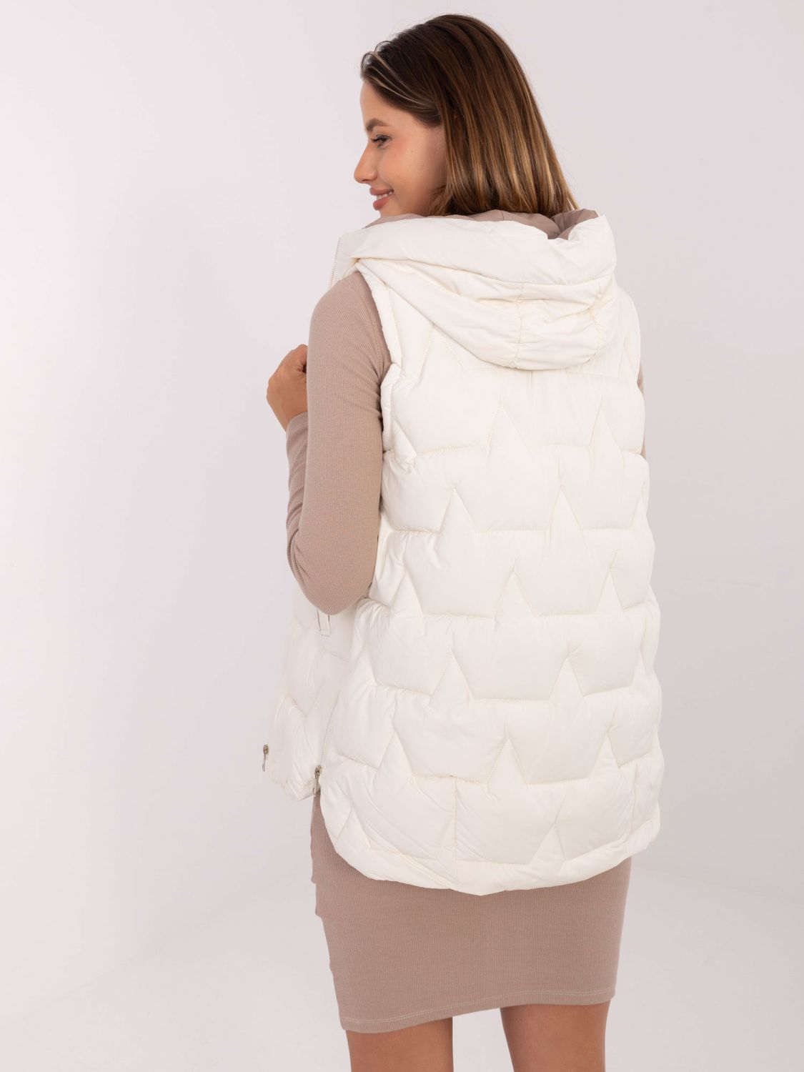Stylish ecru vest