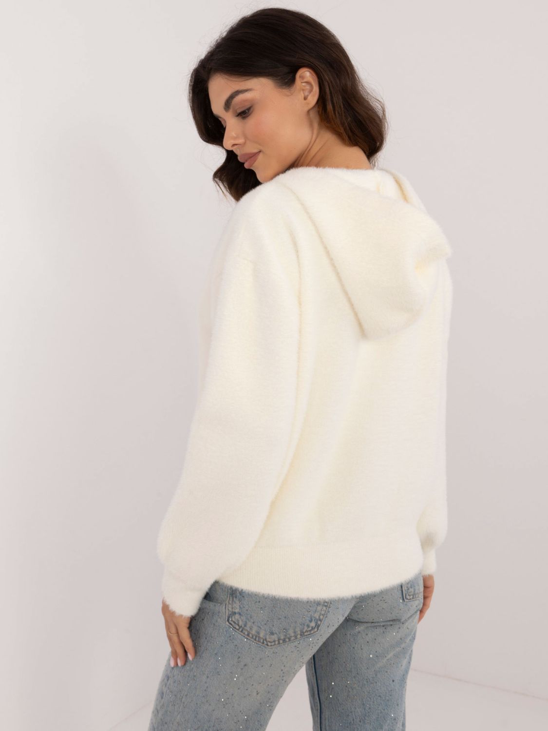 Elegant Winter Jacket in Ecru