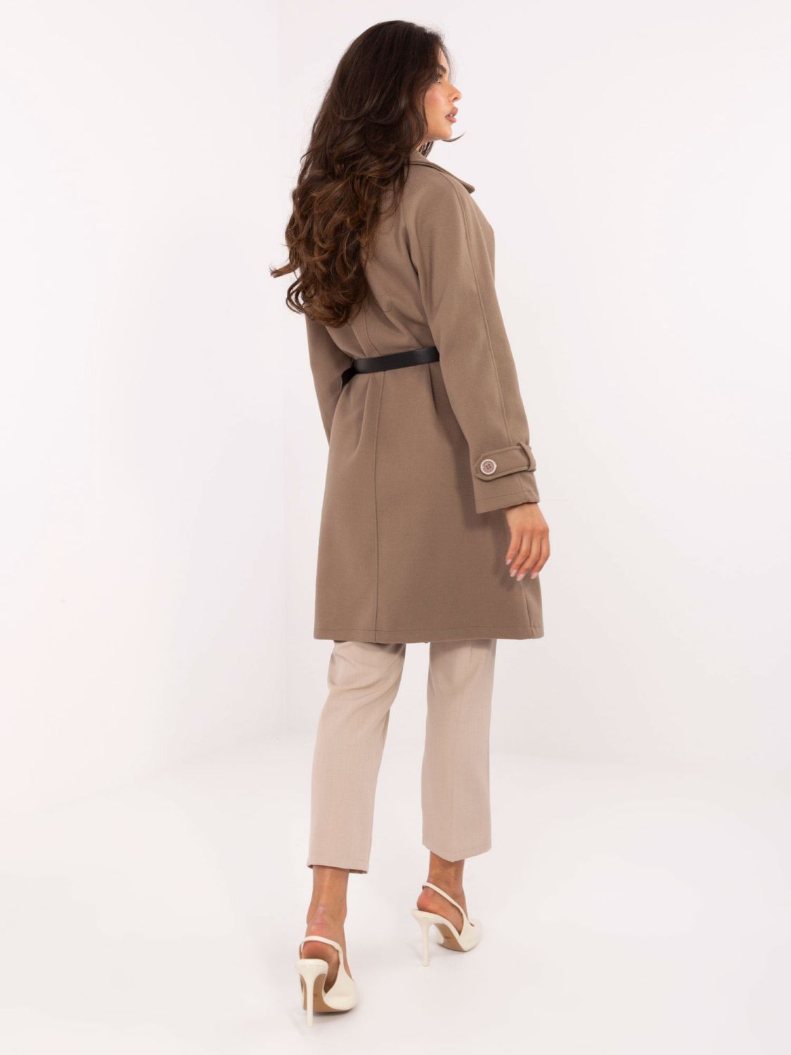 Elegant Transitional Coat in Beige
