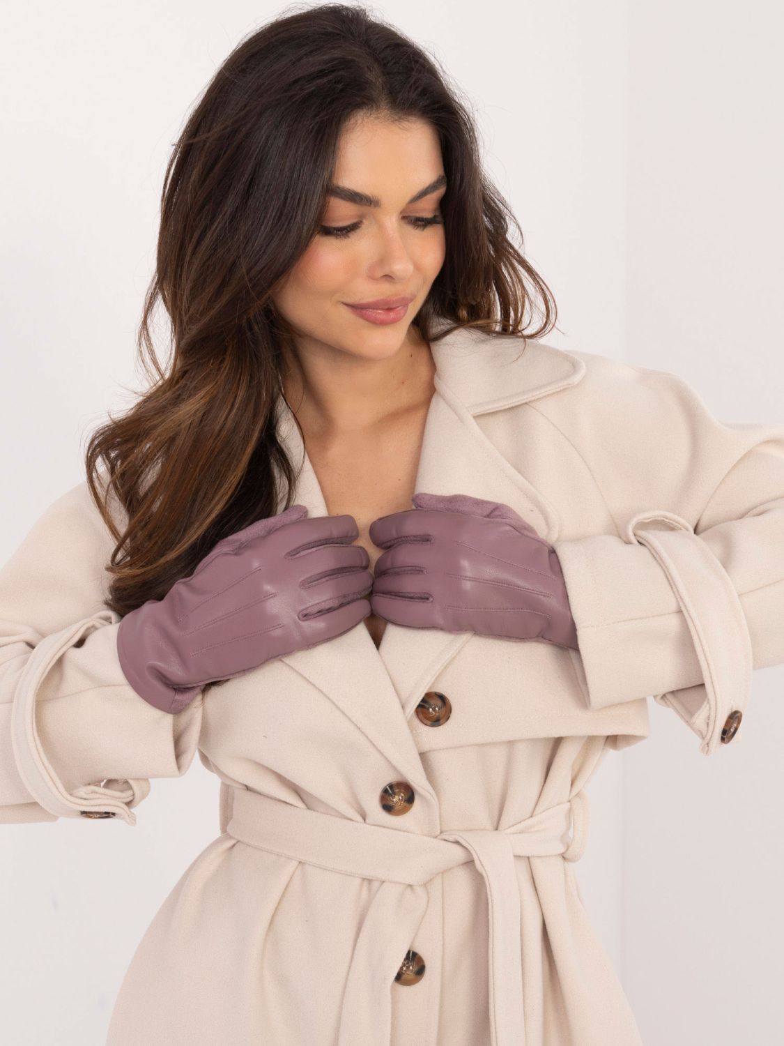 Purple Gloves with Warm Lining