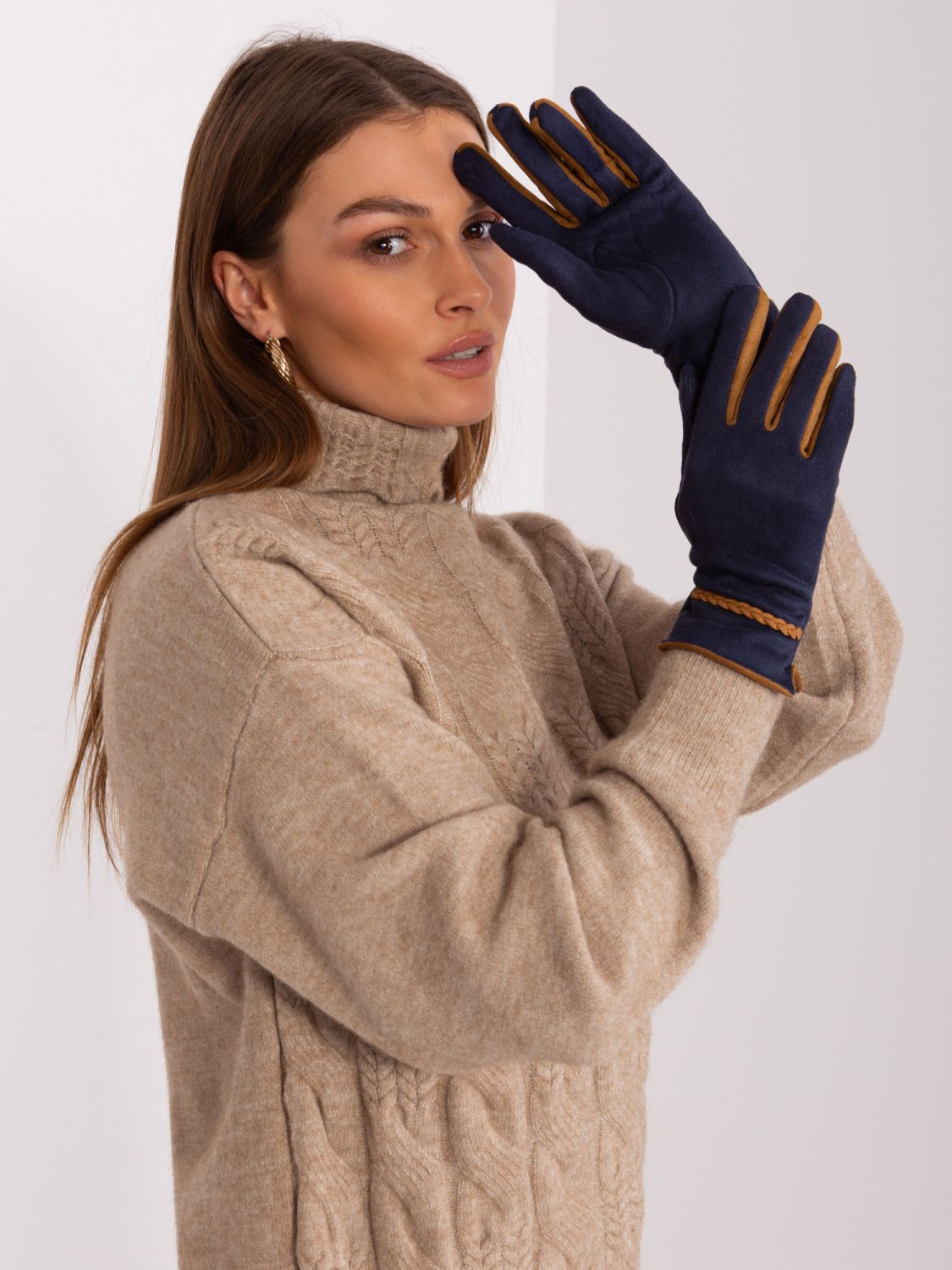 Elegant Blue Gloves