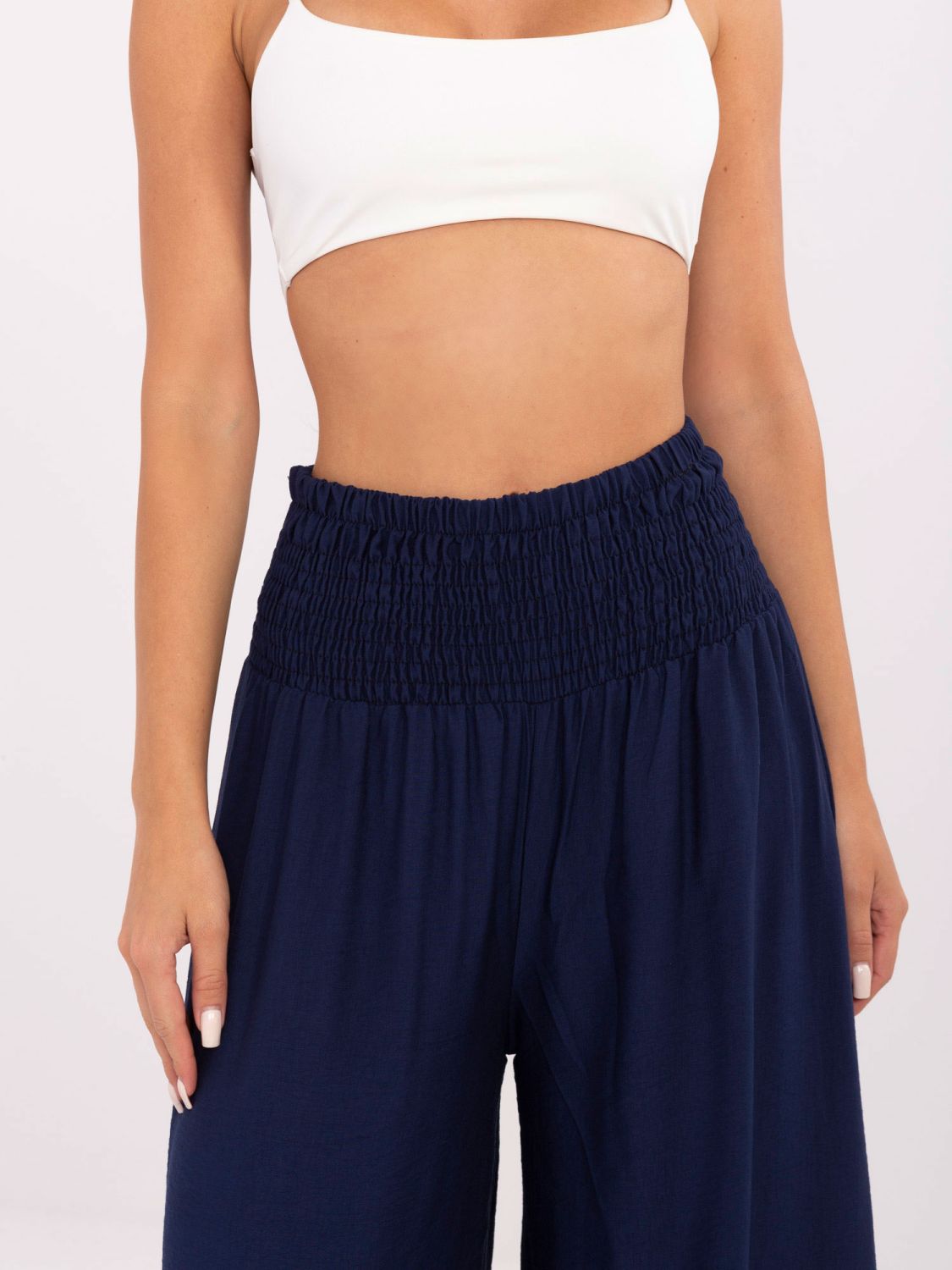 Elegant Palazzo Pants in Navy Blue