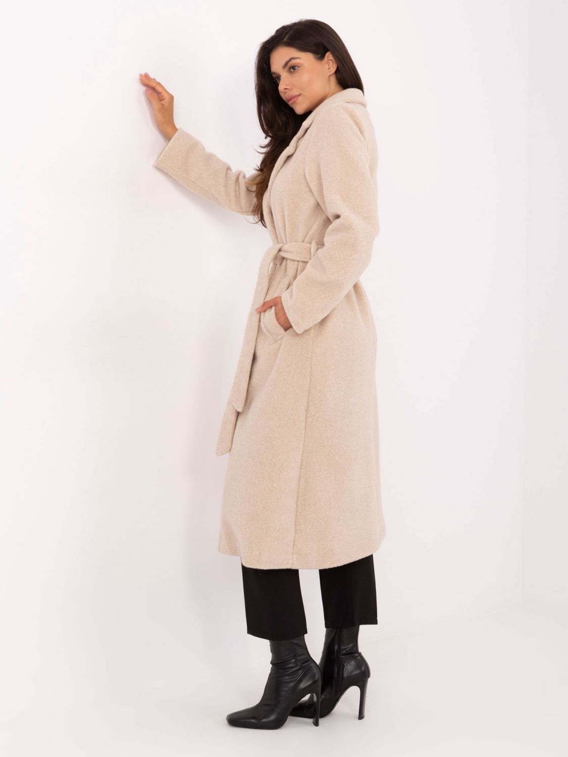 Light Beige Transitional Coat