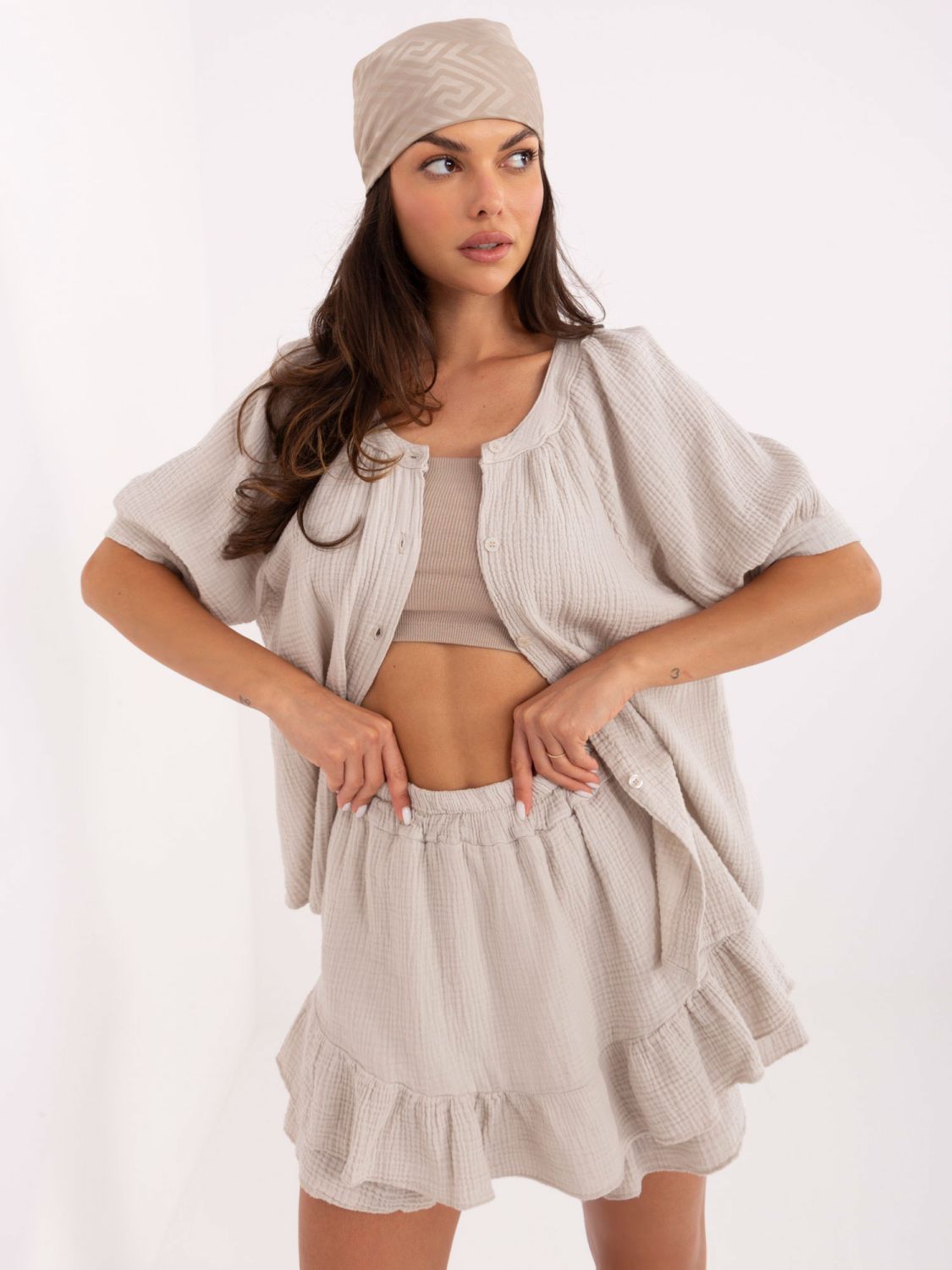 Stylish Set in Light Beige Shade