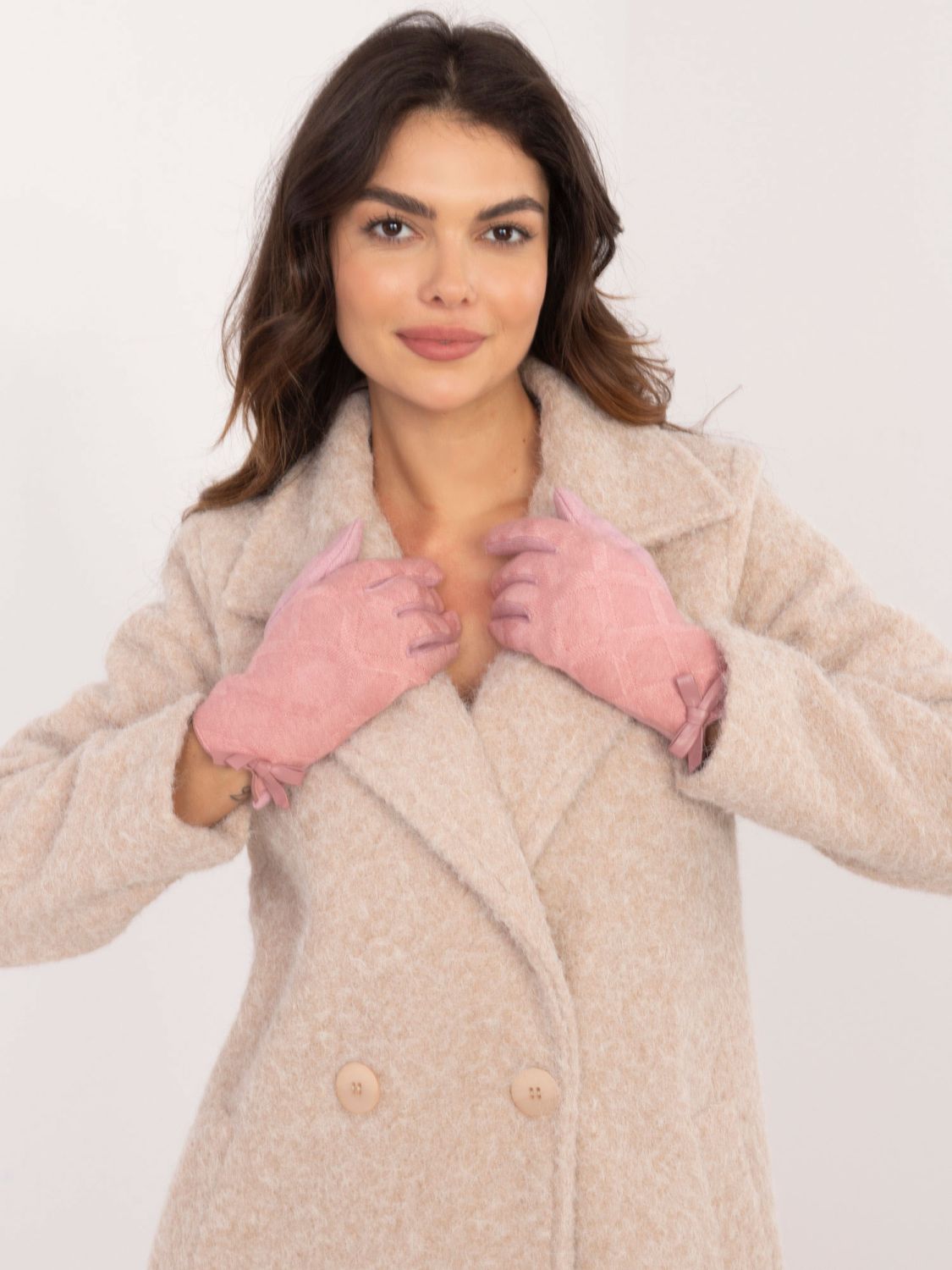 Light Pink Gloves with Bow