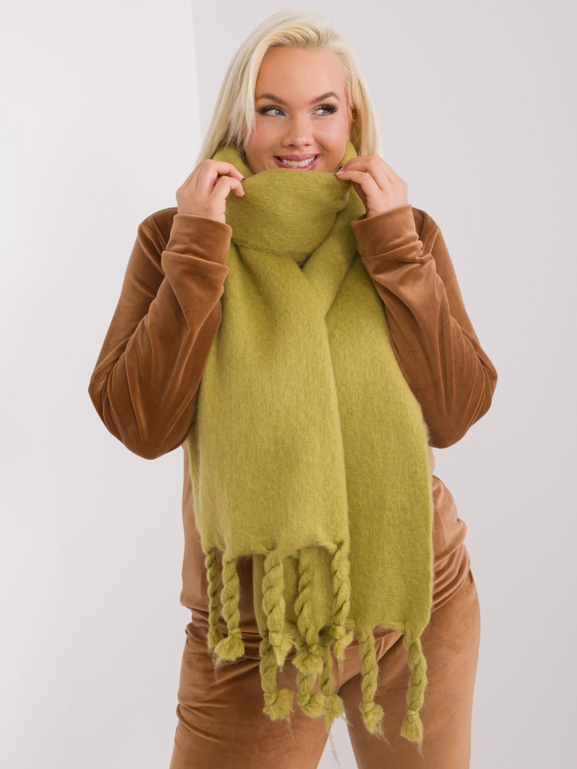 Elegant Olive Scarf