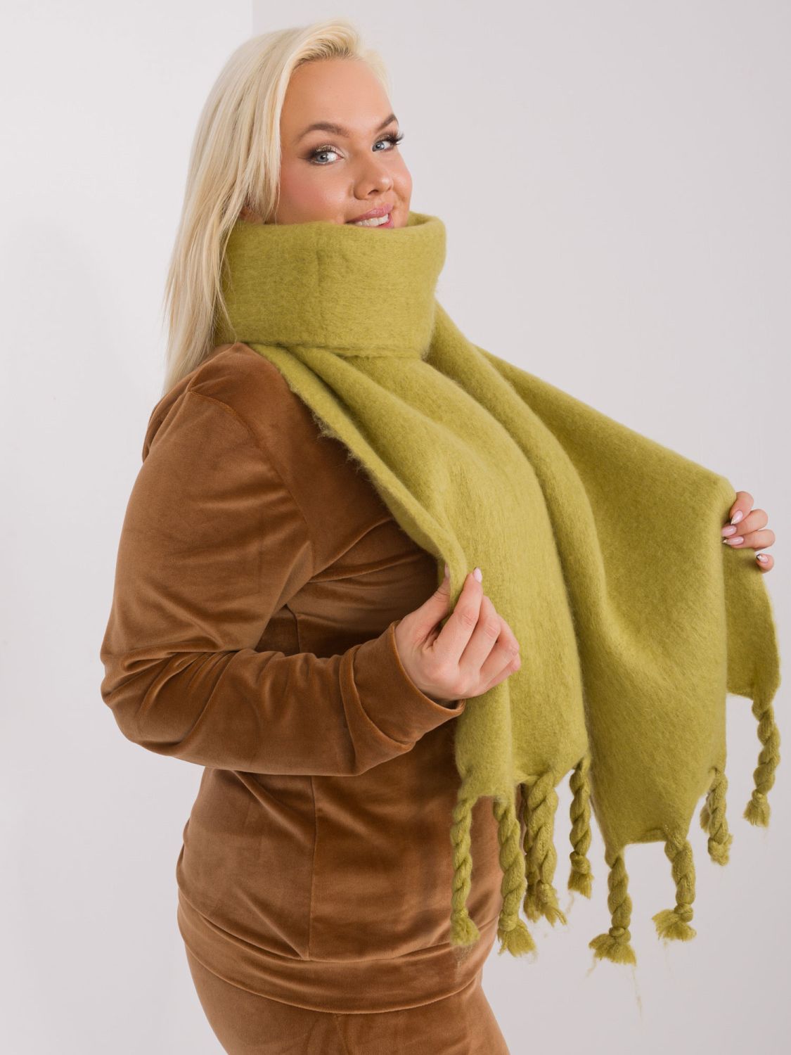 Elegant Olive Scarf