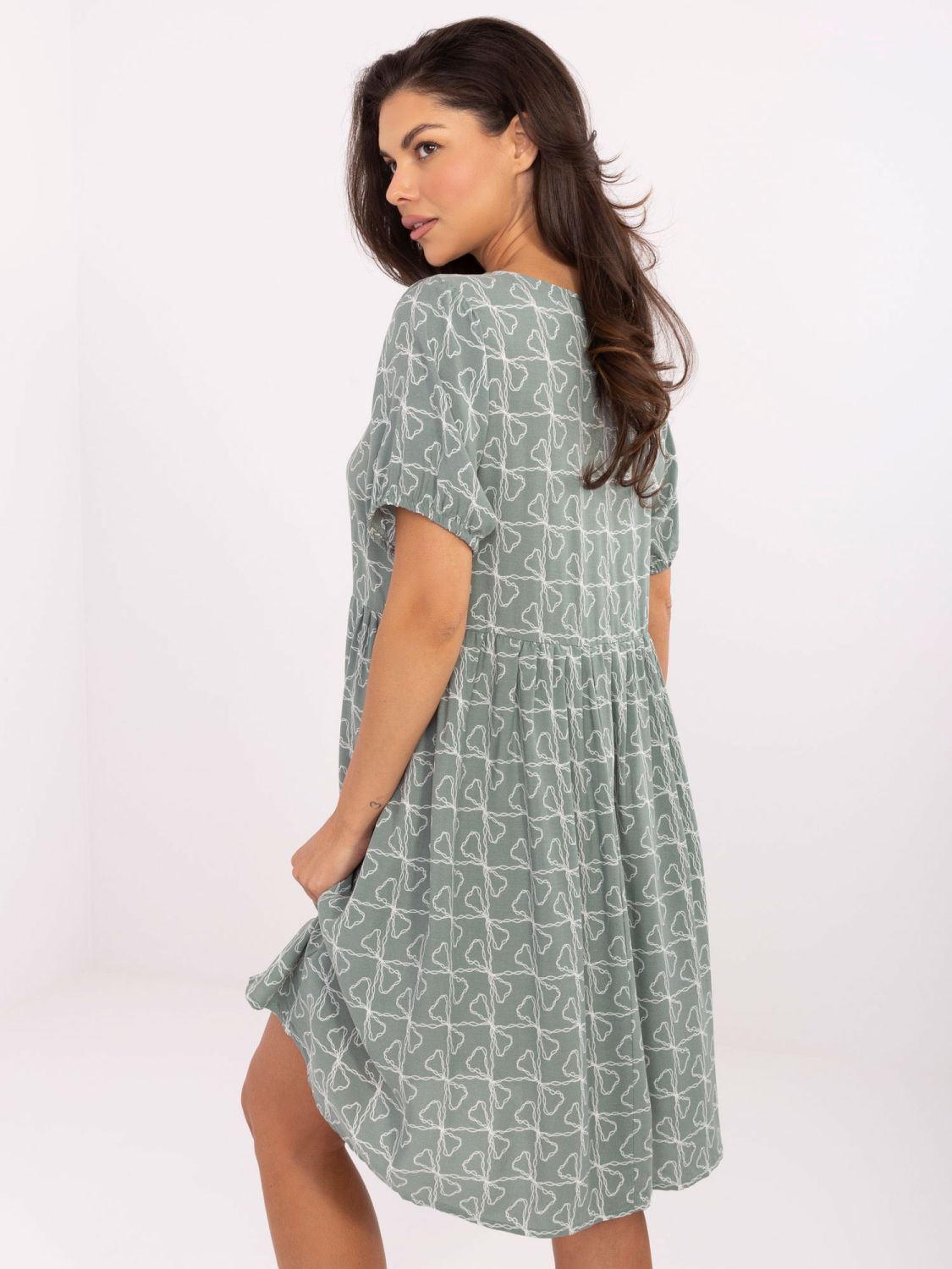 Pistachio Flared Dress