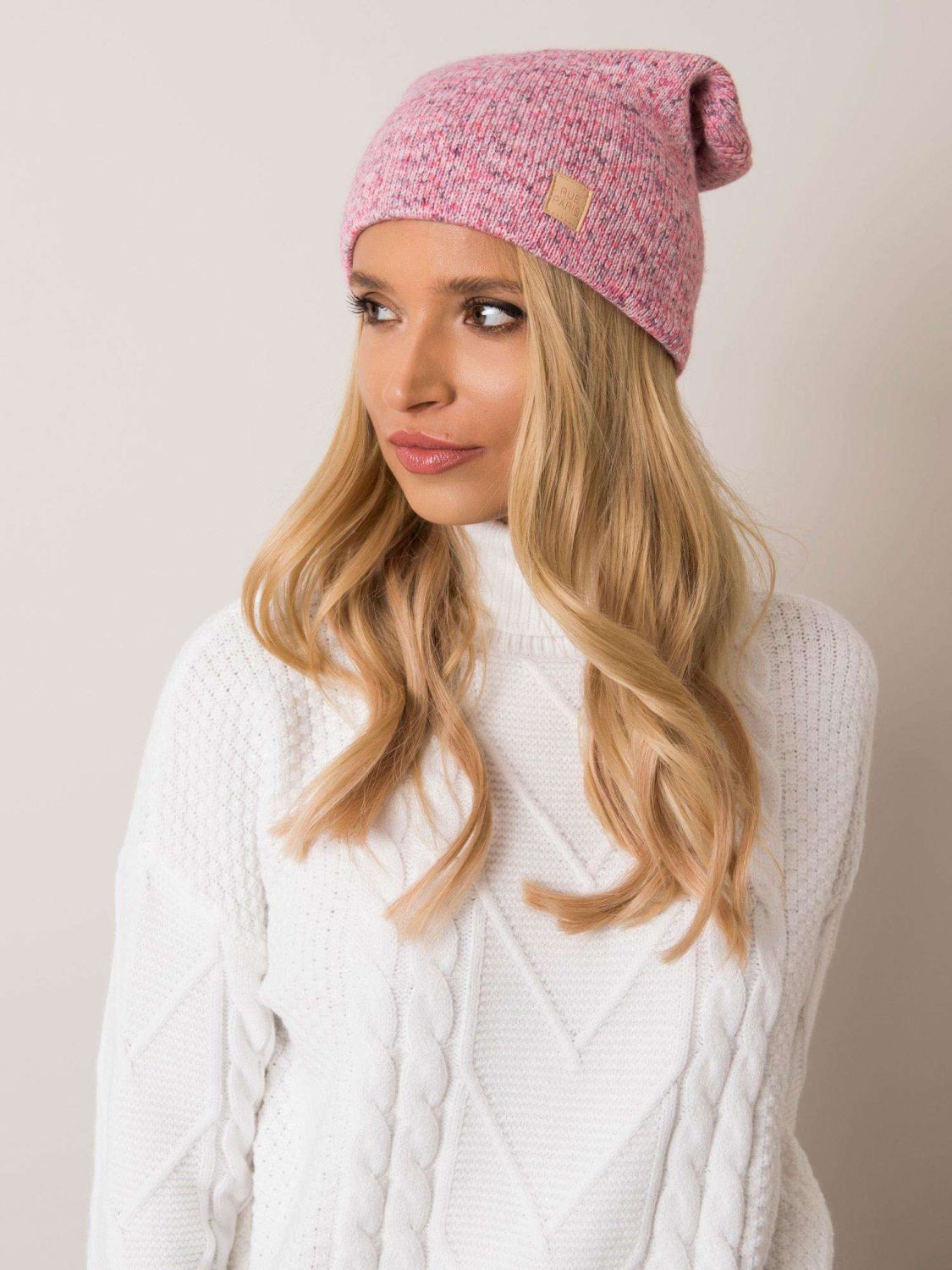 Pink Women's Beanie RUE PARIS