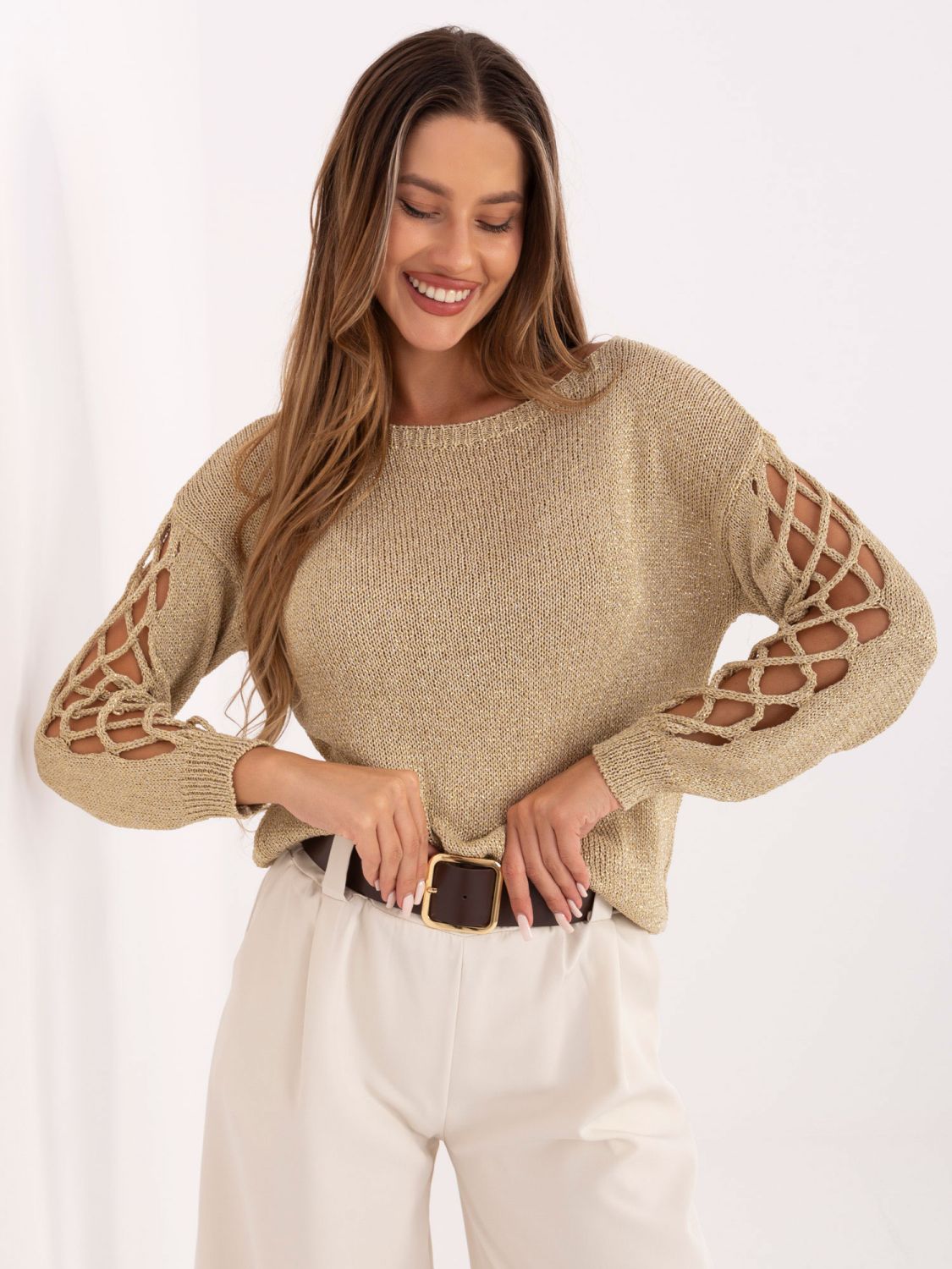 Elegant Gold Sweater