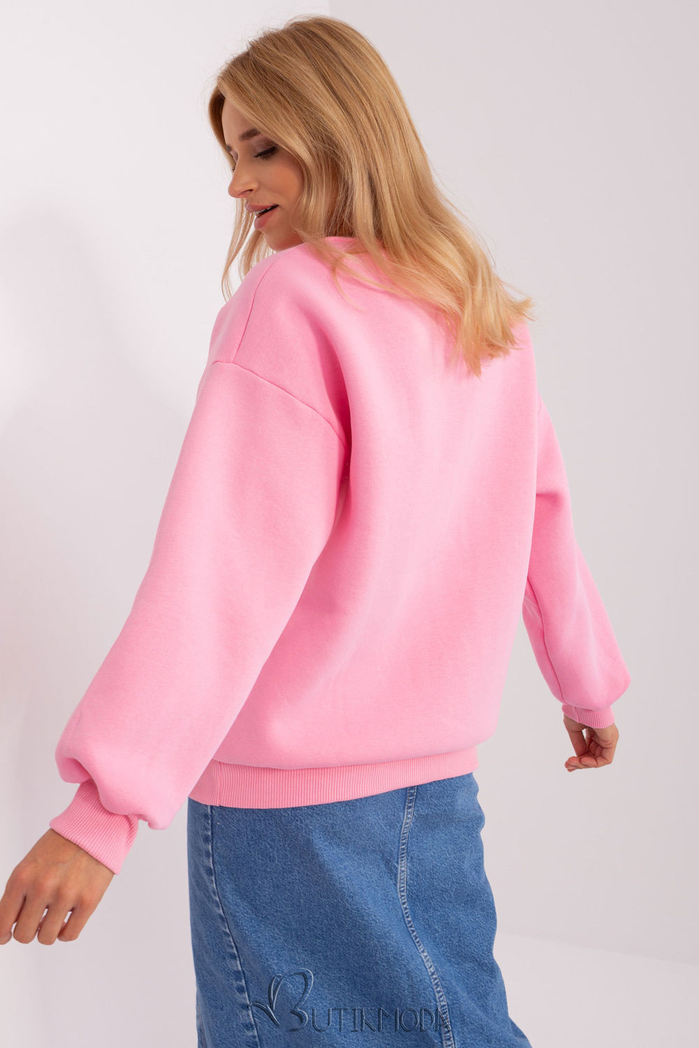 Pink Sweatshirt with "Empathy" Print