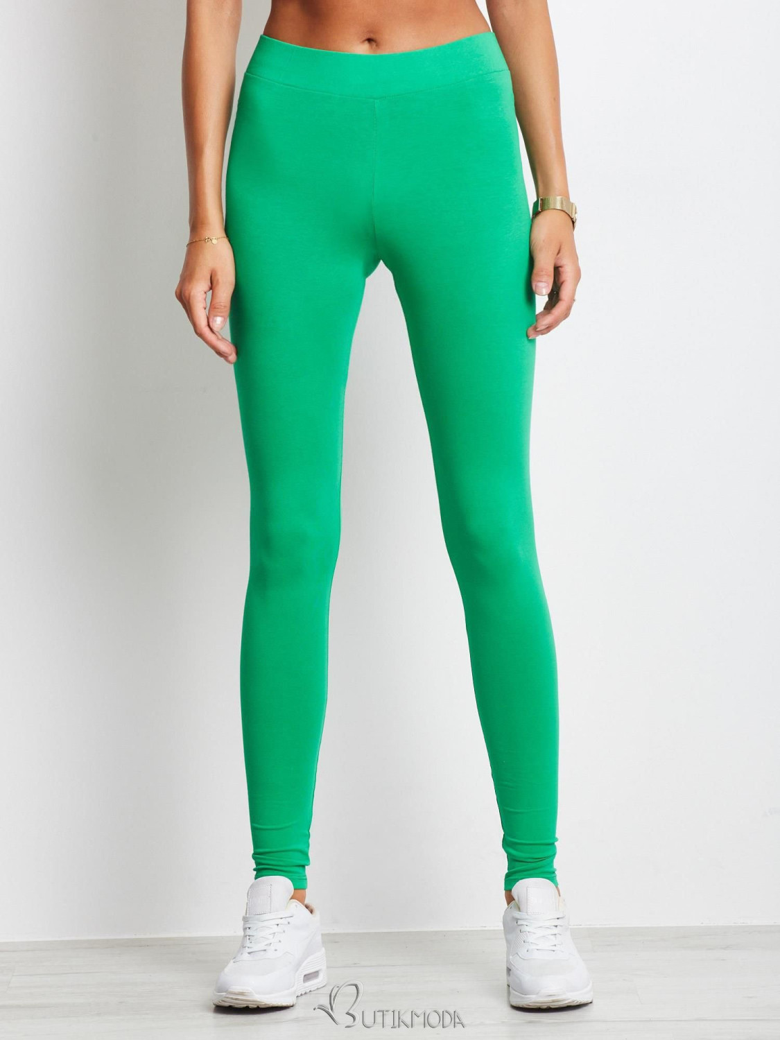 Green Basic Leggings