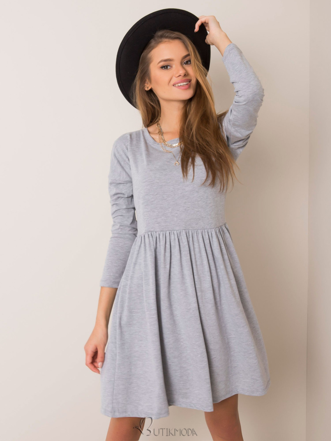 Gray Melange Dress RUE PARIS