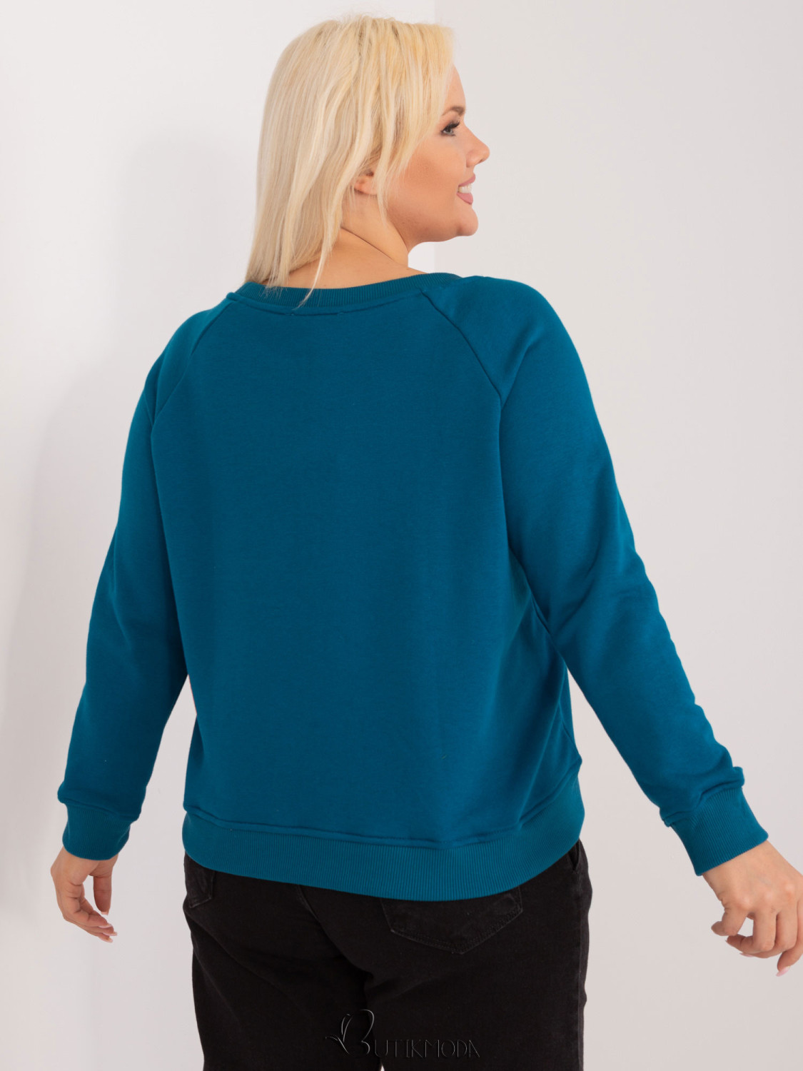 Ocean Blue Plus Size Sweatshirt without Hood