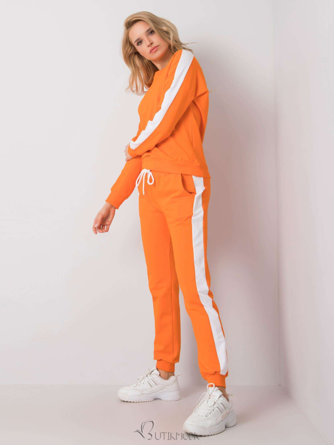 RUE PARIS Orange Women's Tracksuit Set