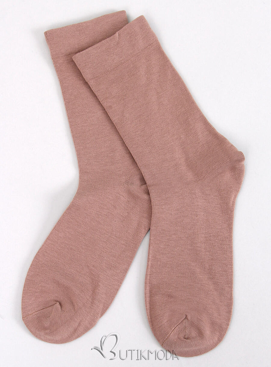 Smooth high women's mocca socks