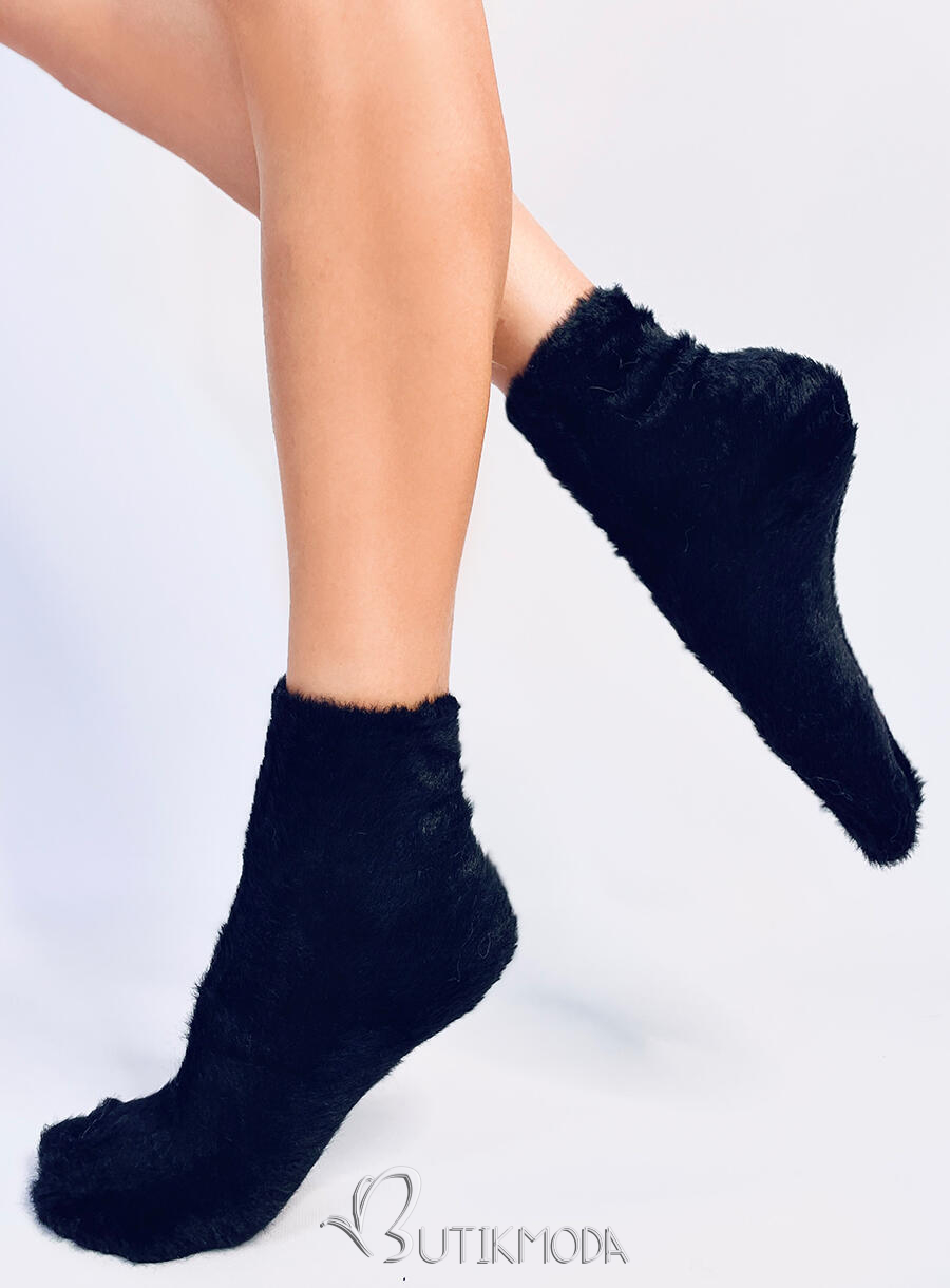 Black warm socks for winter