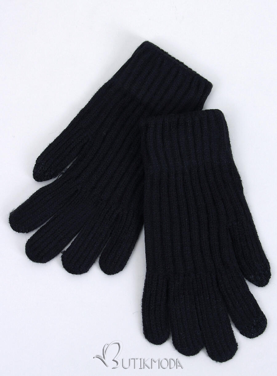 Warm women's gloves black