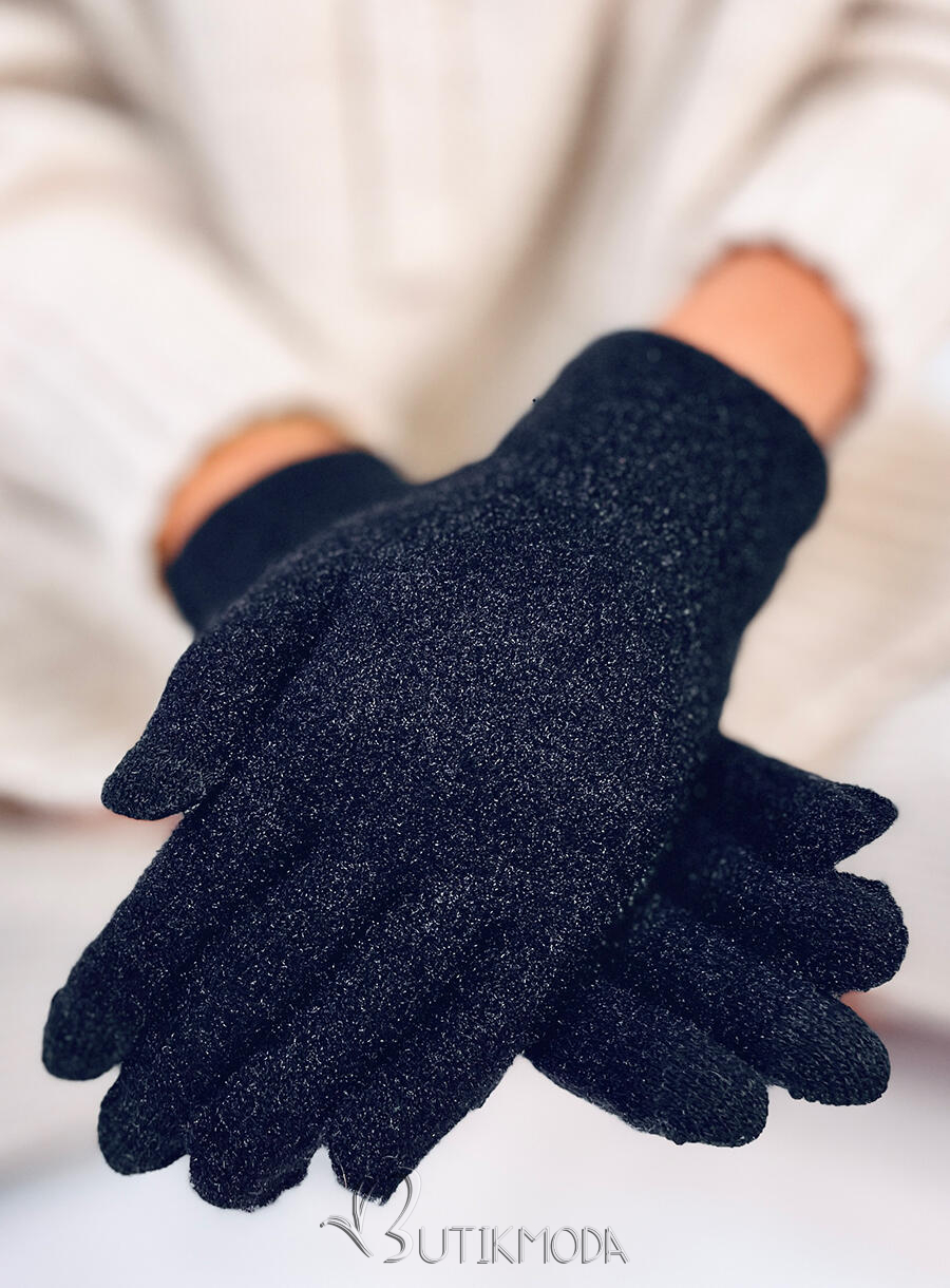 Women's basic gloves black