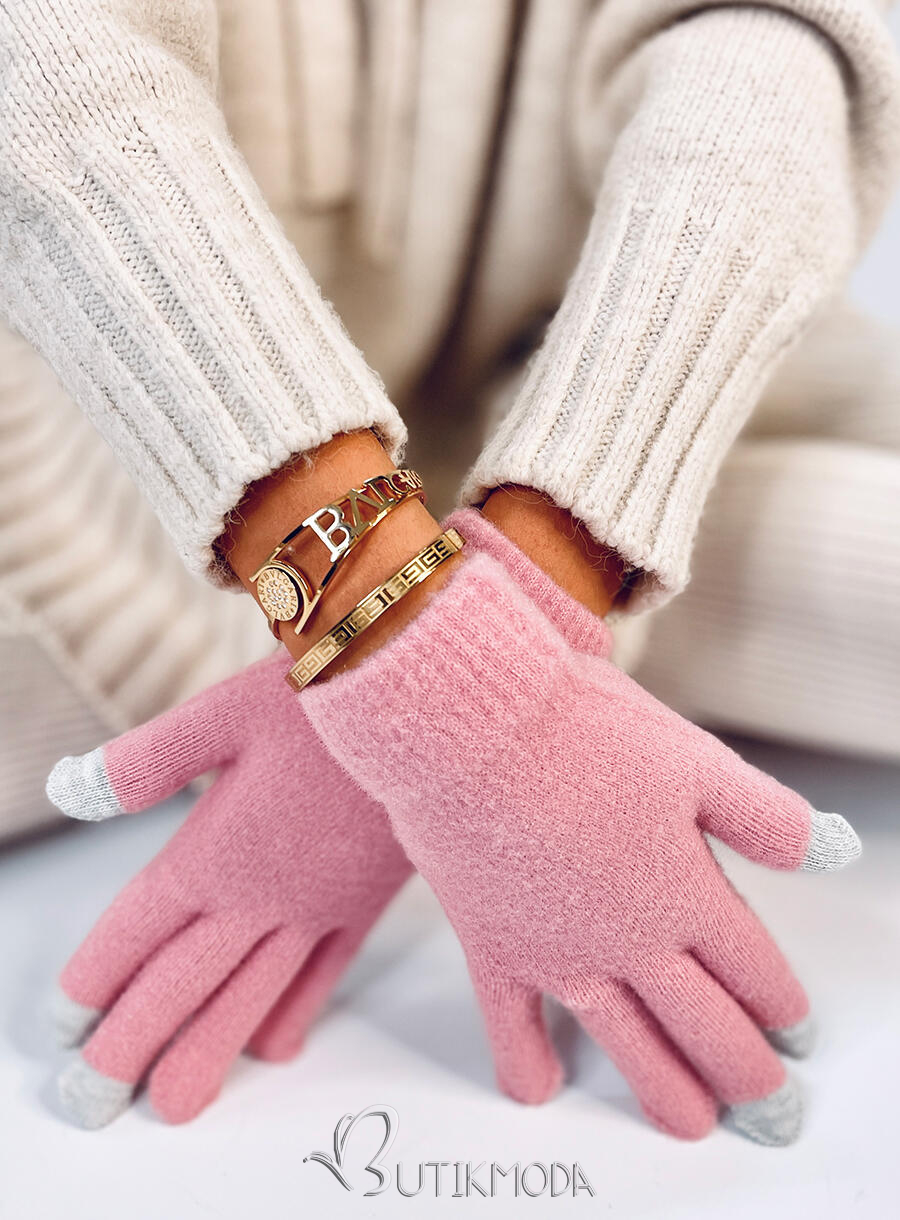 Women's basic gloves pink