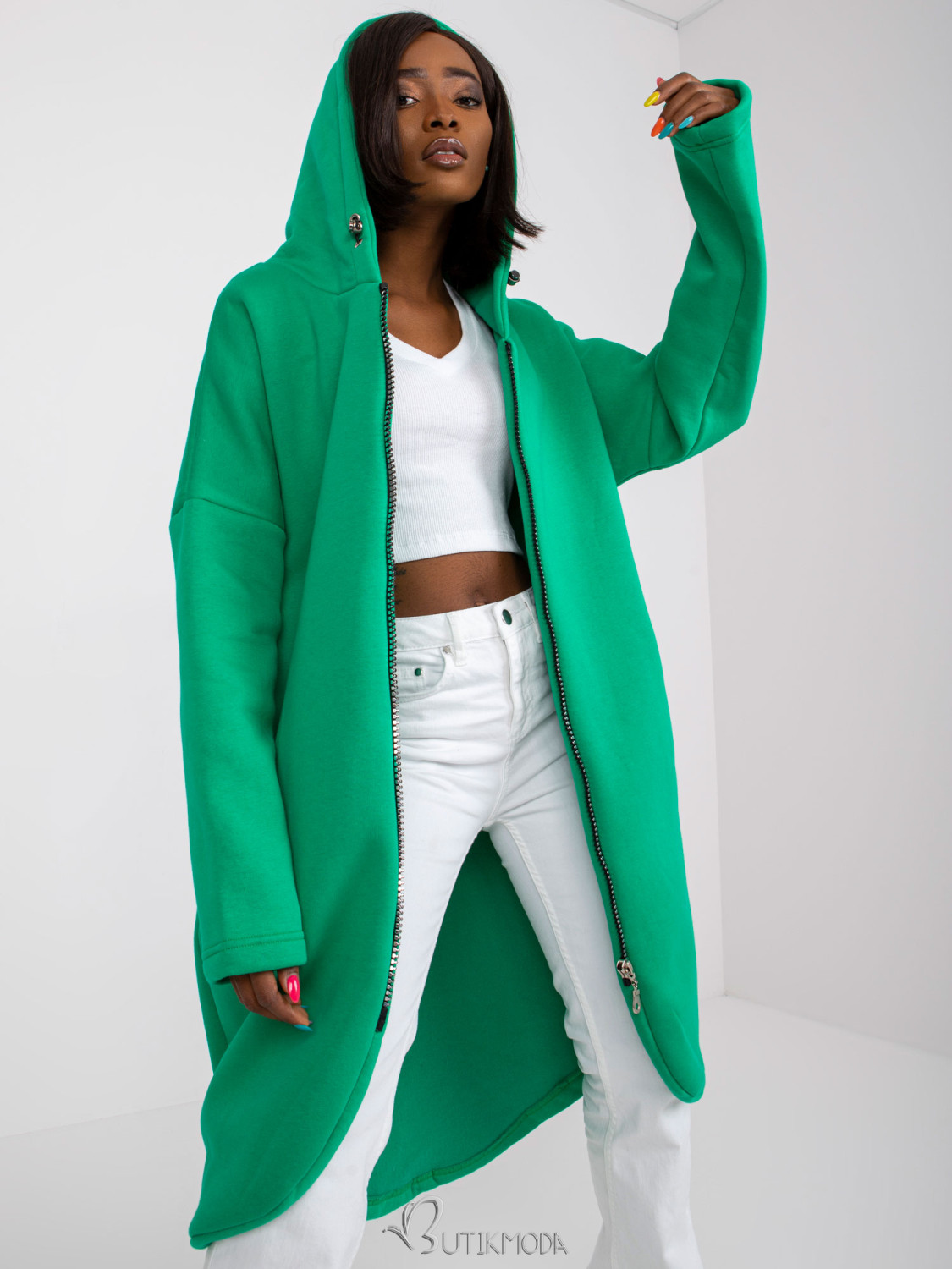 Green Hooded Sweatshirt