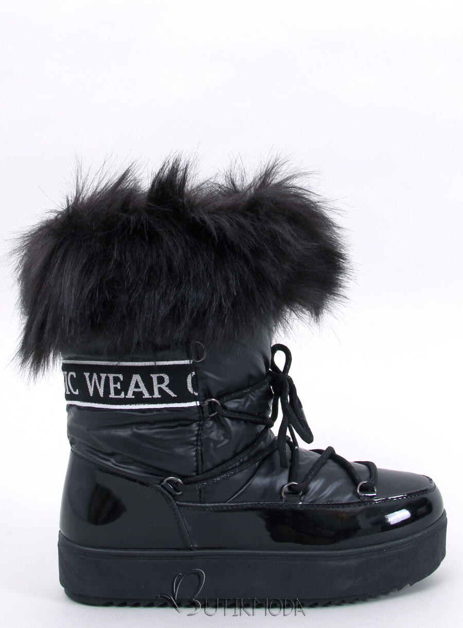 Black snow boots CLASSIC