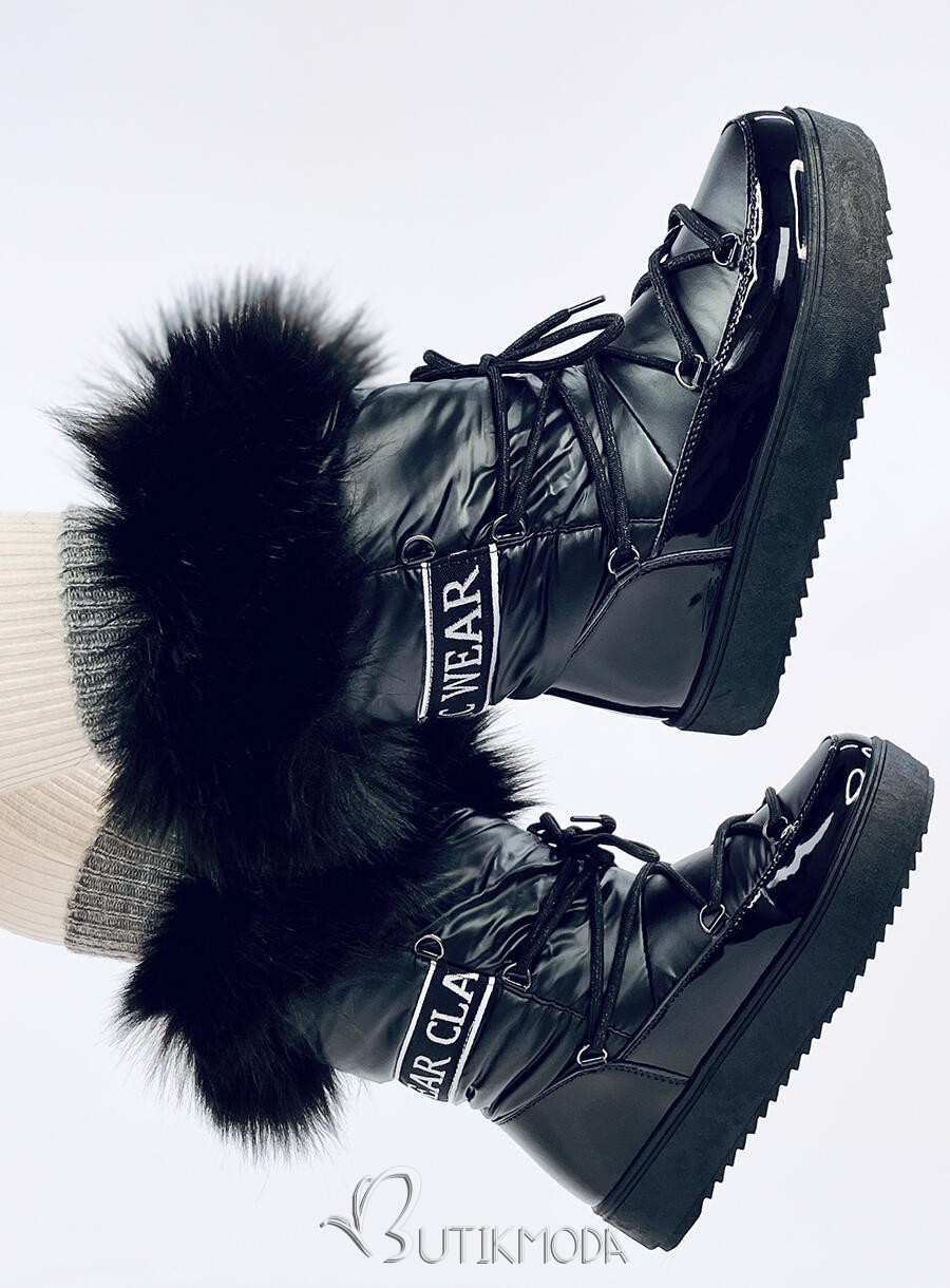 Black snow boots CLASSIC