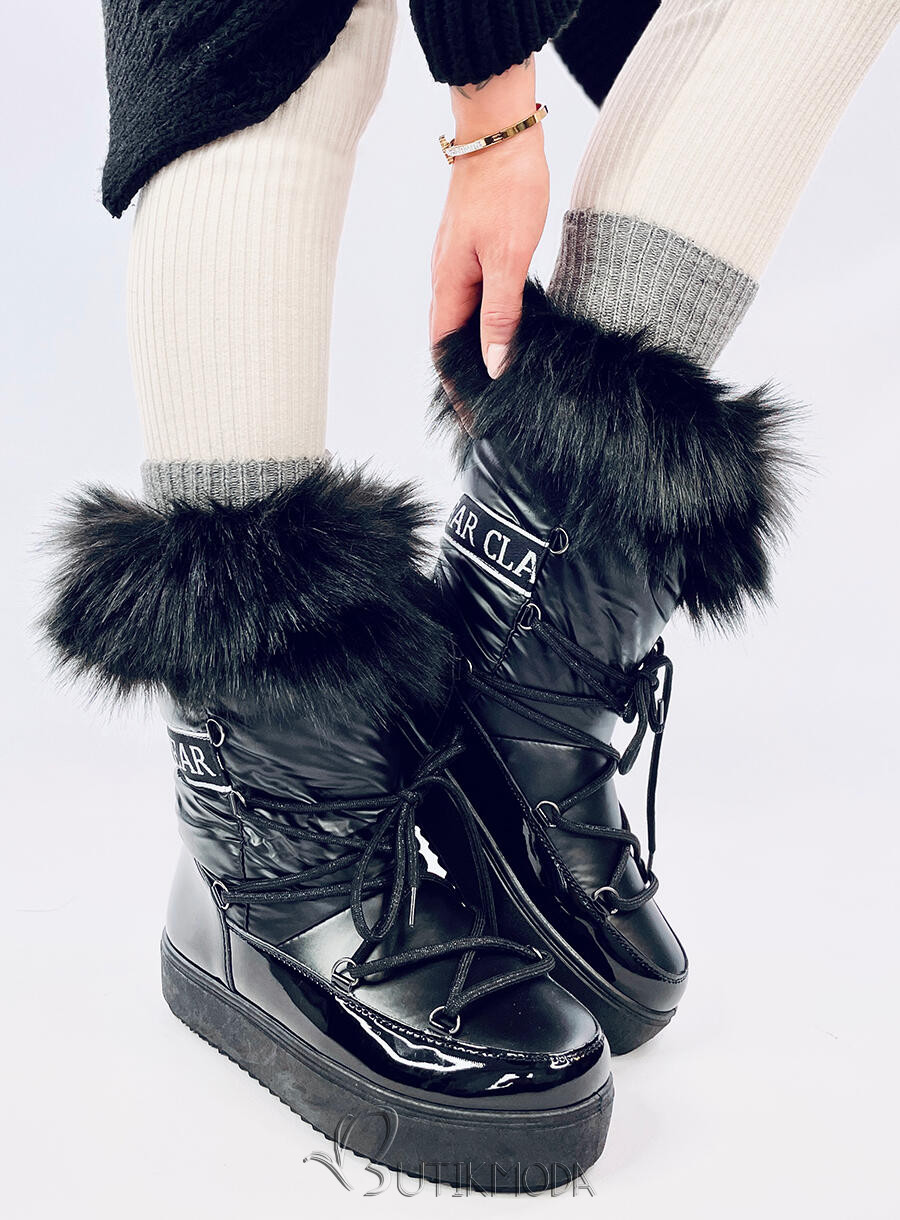 Black snow boots CLASSIC