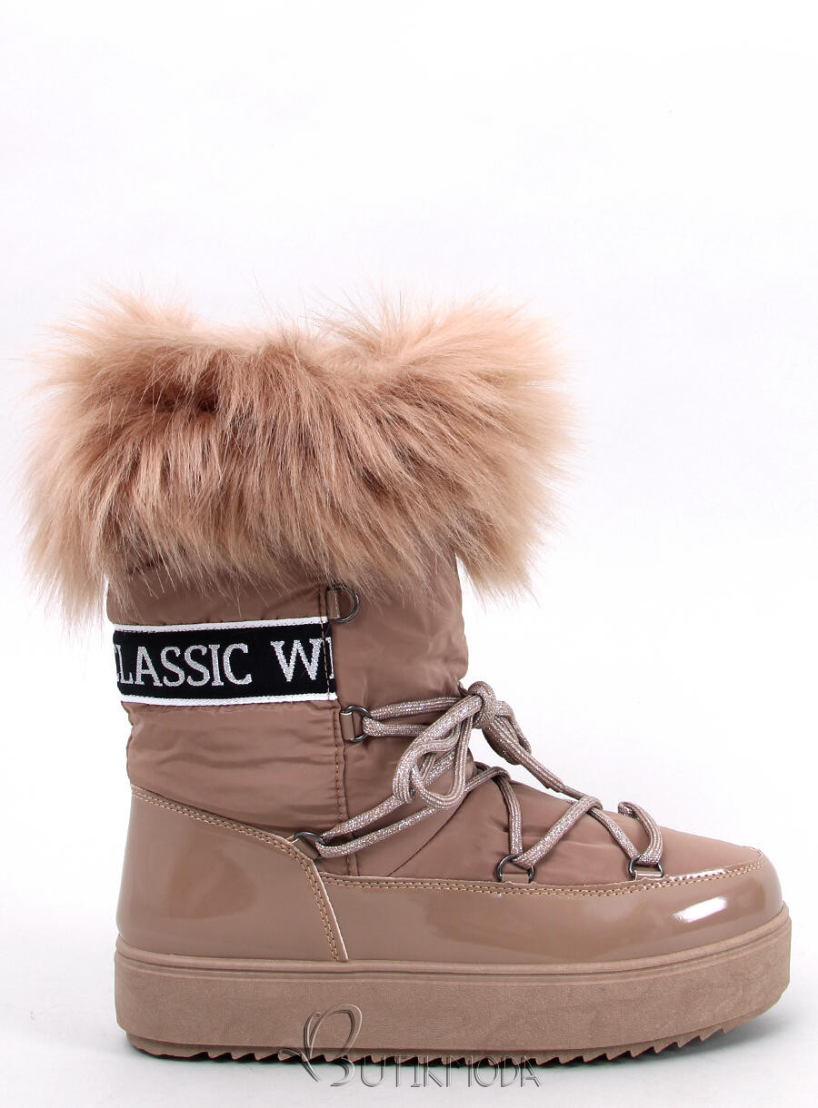 Beige snow boots CLASSIC